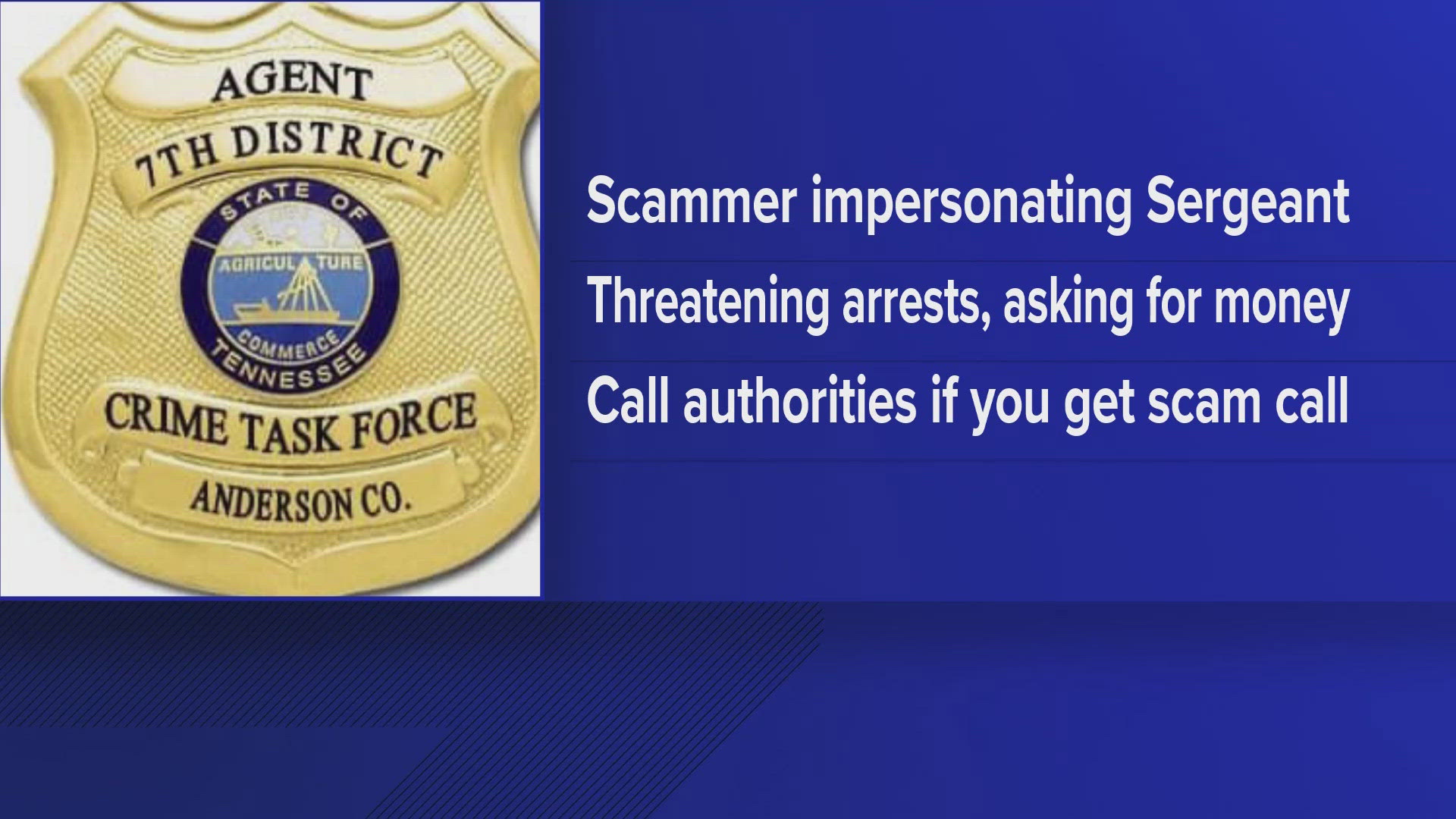 ACSO said scammers pretend to be deputies who would call them about either a missed court date or missed jury duty, before claiming victims must pay a fine.