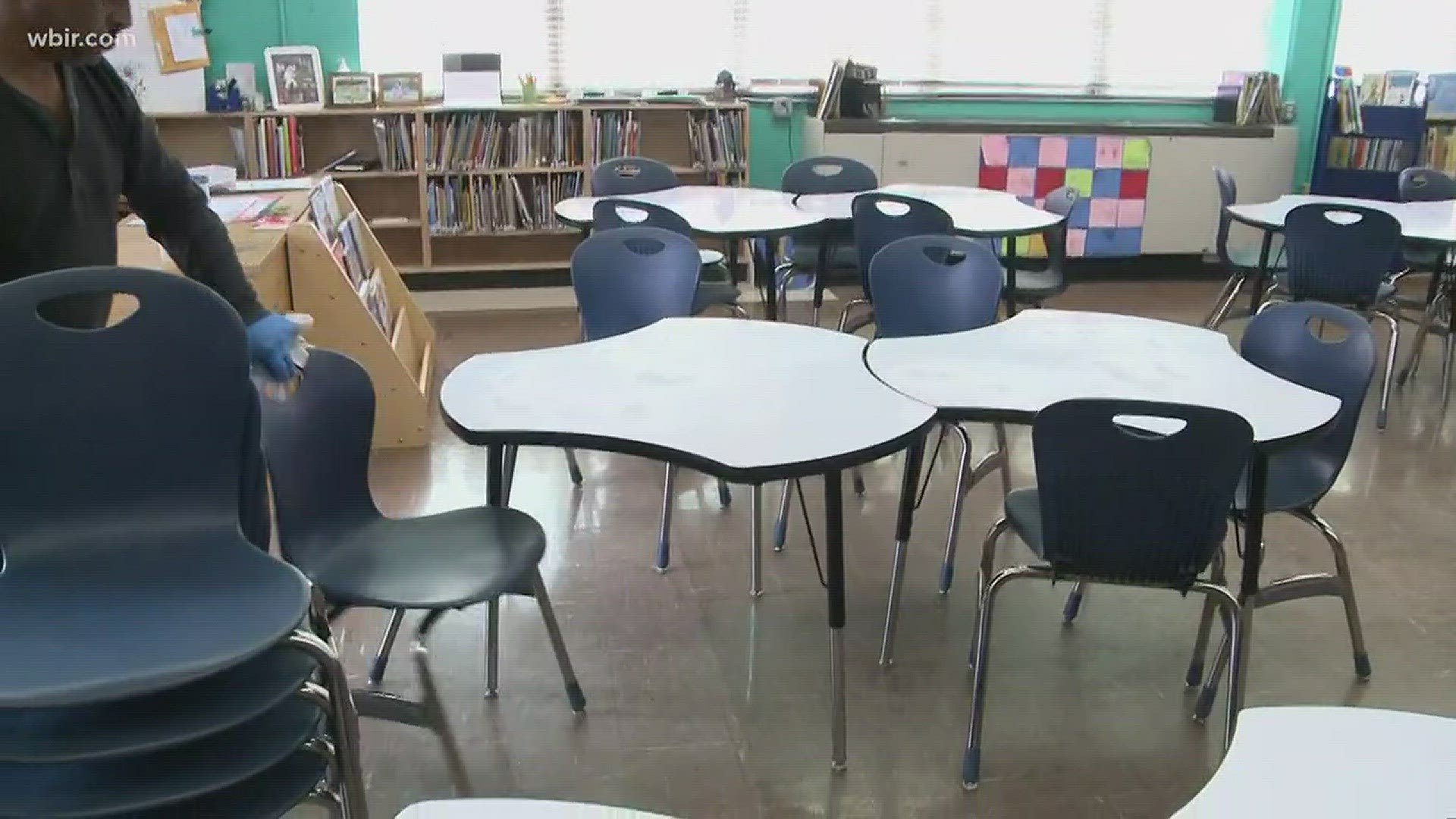 School districts in East Tennessee are cleaning up and disinfecting as a way to prevent sickness from spreading in the schools.