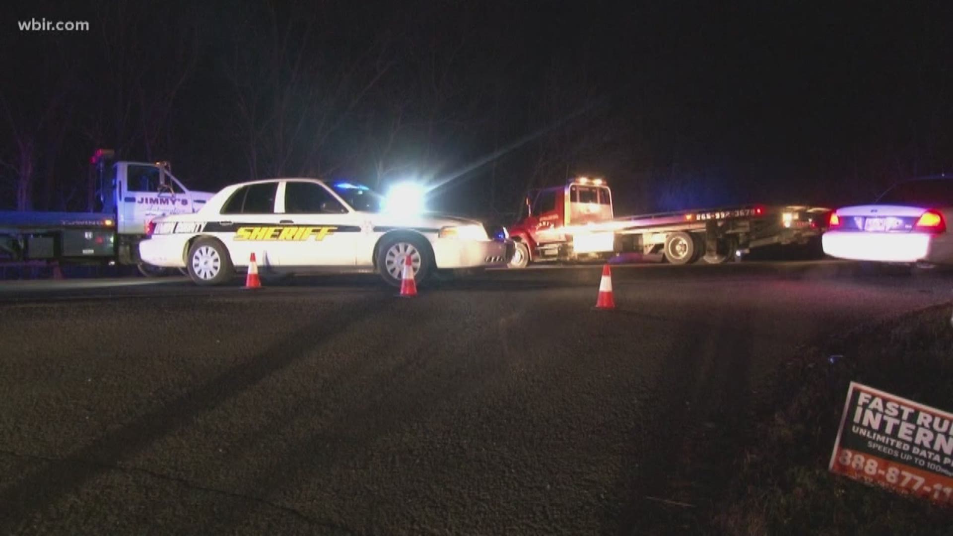 The Tennessee Highway Patrol says one person is dead after a car crash in union county tonight.