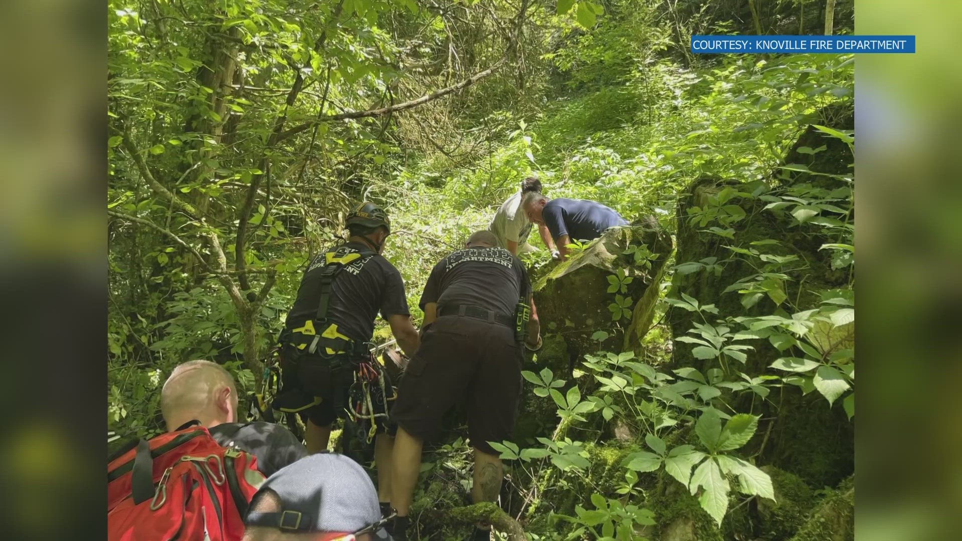 The child fell down a cliff at 11:42 a.m. KFD responded to Keyhole Trail where they found him with minor injuries.