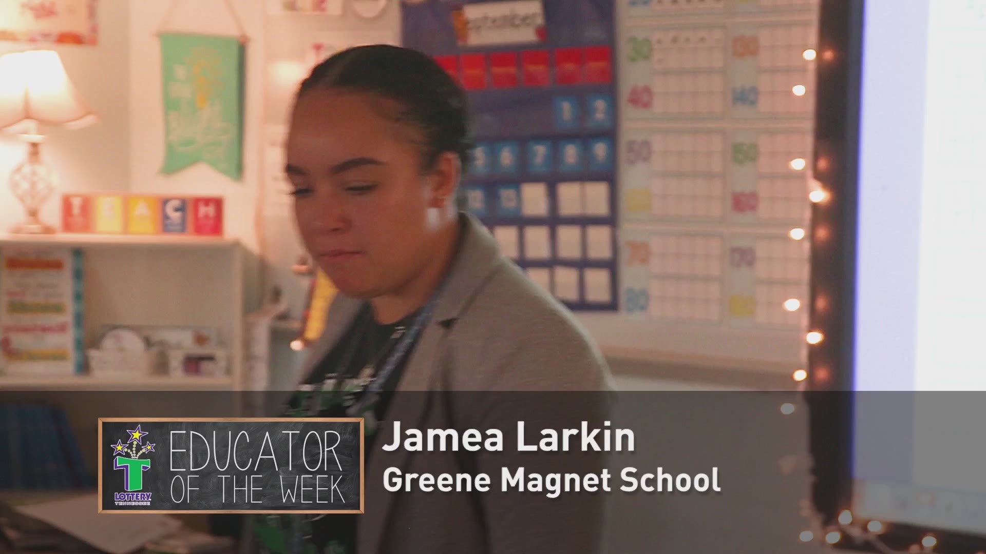 The educator of the week 10/2 is Jamea Larkin