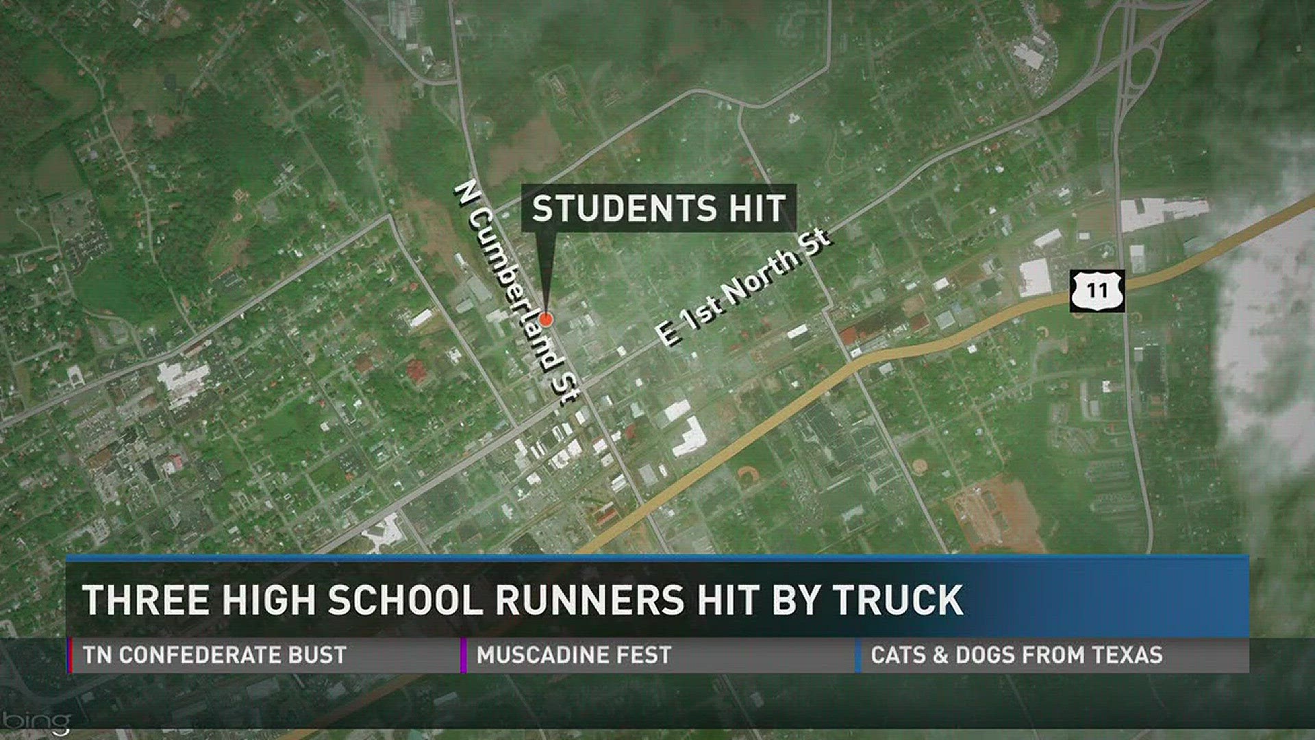 Sept. 1, 2017: Crews transported three Morristown East High School runners to the hospital after a truck hit them.