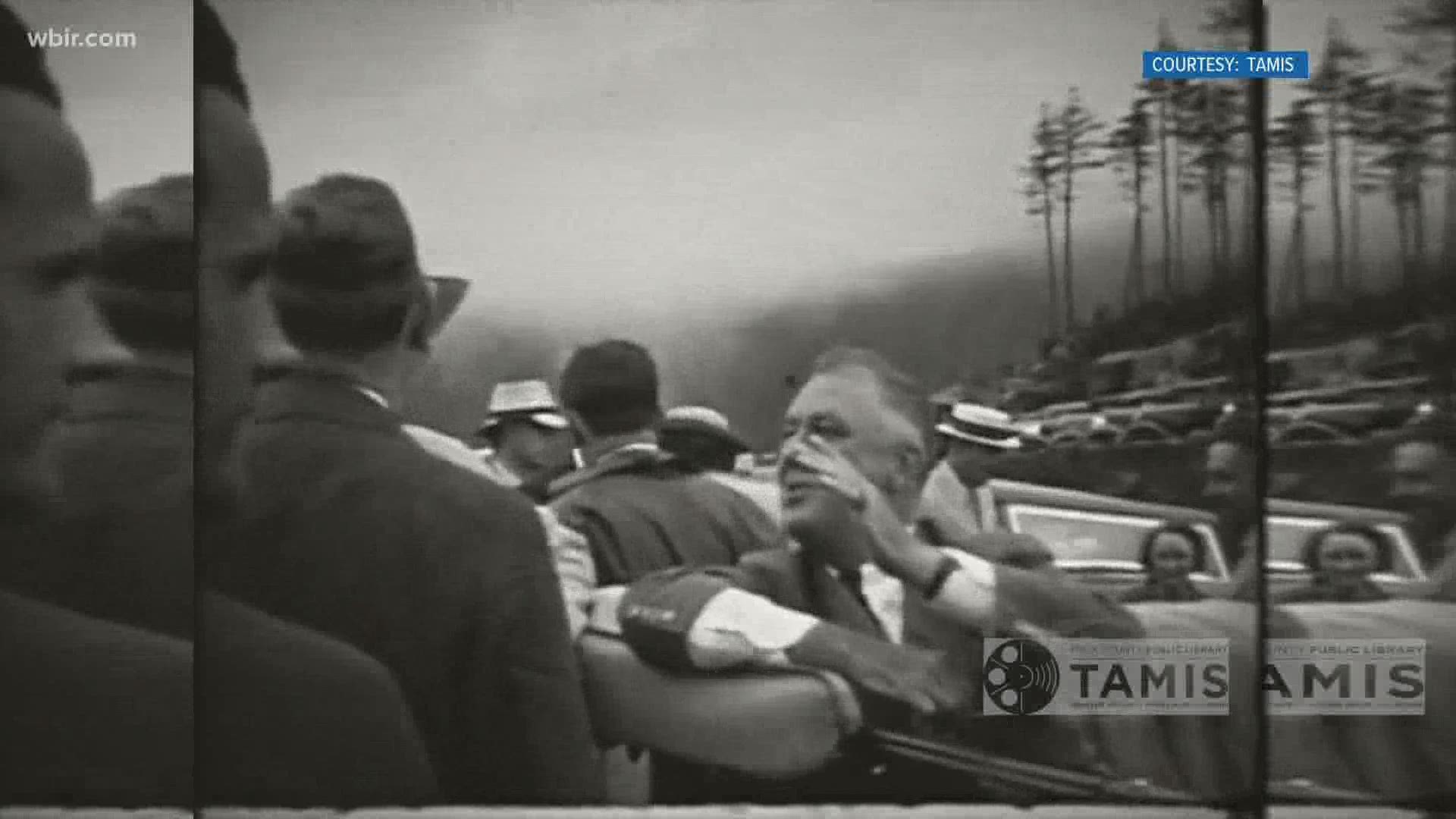 On Sept. 2, 1940, President Franklin D. Roosevelt held a ceremony to officially make the Smokies a national park.