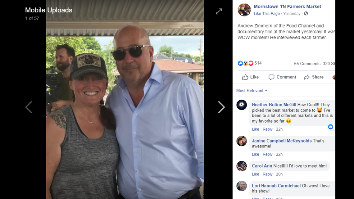 Andrew Zimmern surprised local farmers | wbir.com