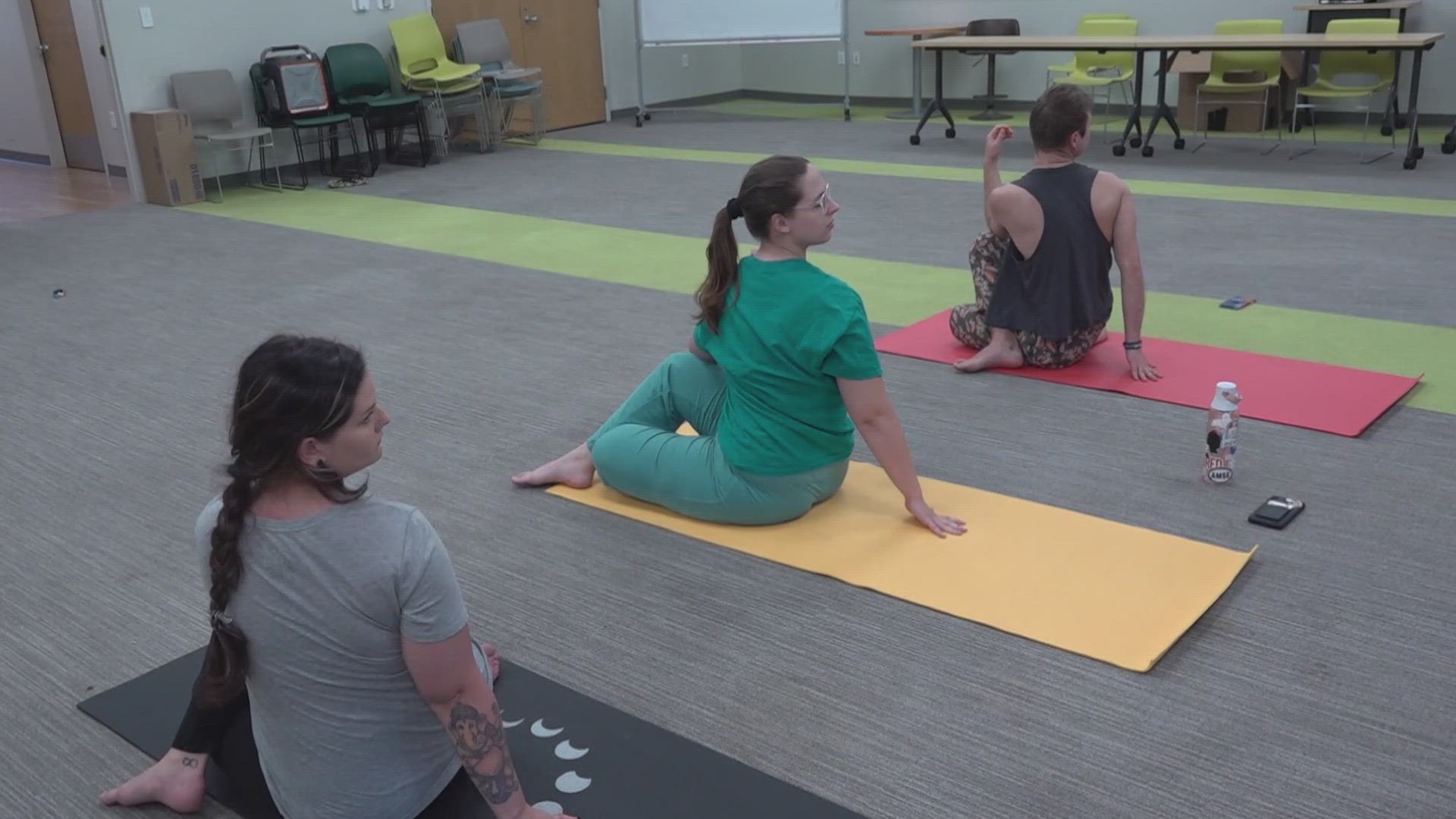 Zak Stinnett said he found recovery from alcohol abuse by doing yoga and now works to help others escape addiction.