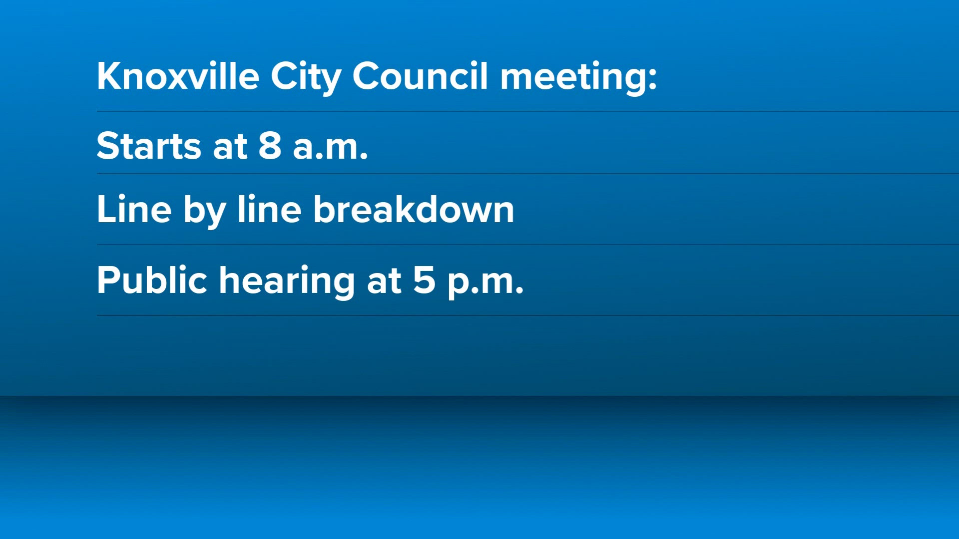 Knoxville City Council set to continue public review of new budget ...