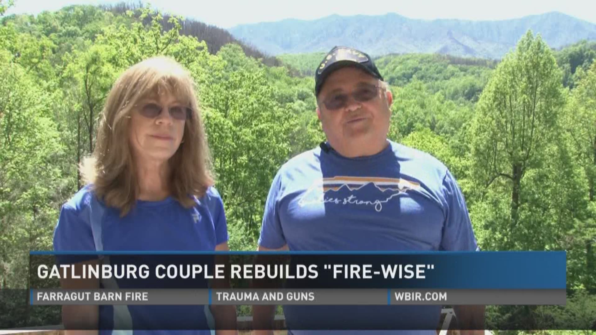 A Gatlinburg couple is choosing to rebuild their home completely fire-wise after they lost everything in the November wildfires.