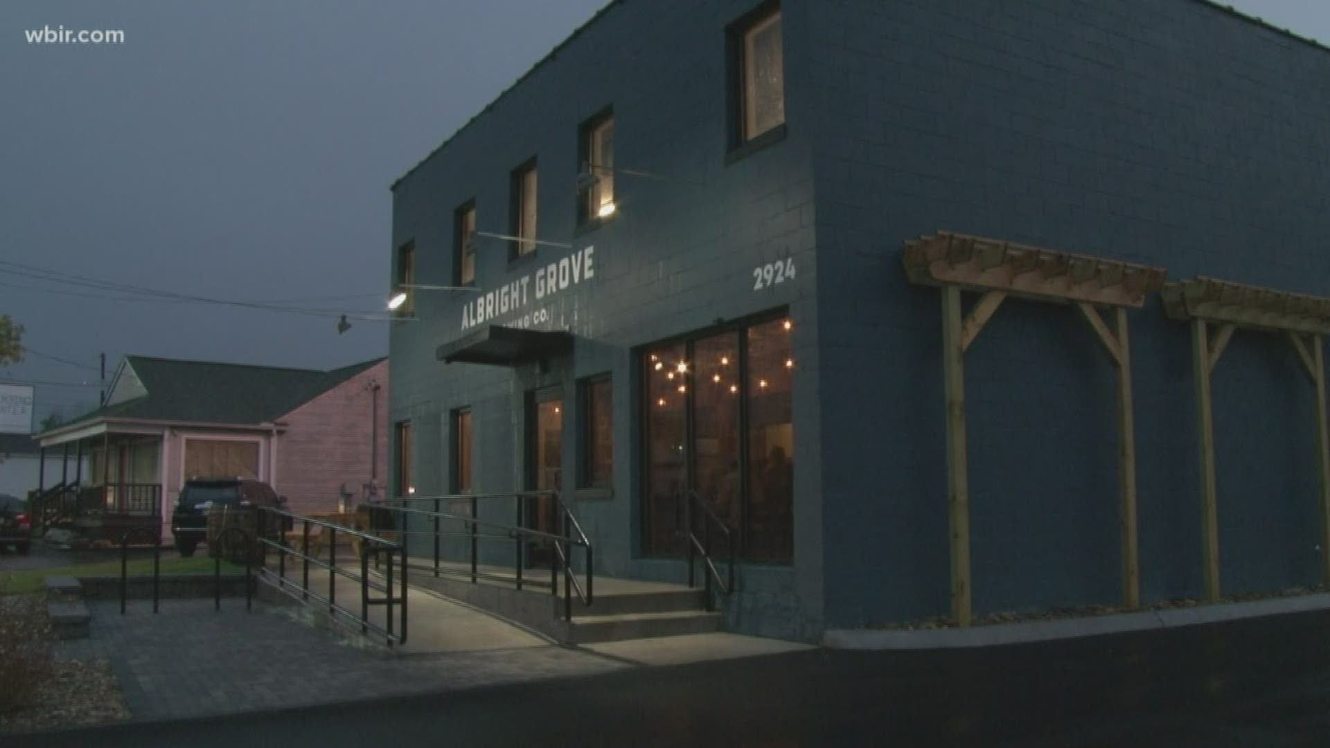 Albright Grove Brewing Company held its grand opening Thursday afternoon.