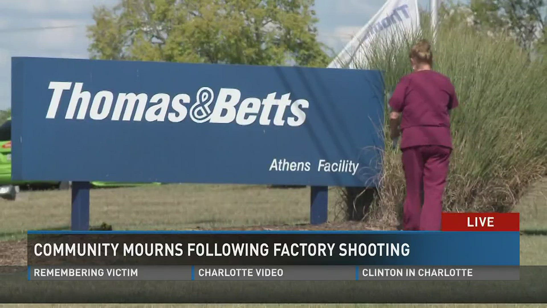 Athens community coping with loss of victims following shooting inside Thomas & Betts facility. (10 p.m. 9-23-16)