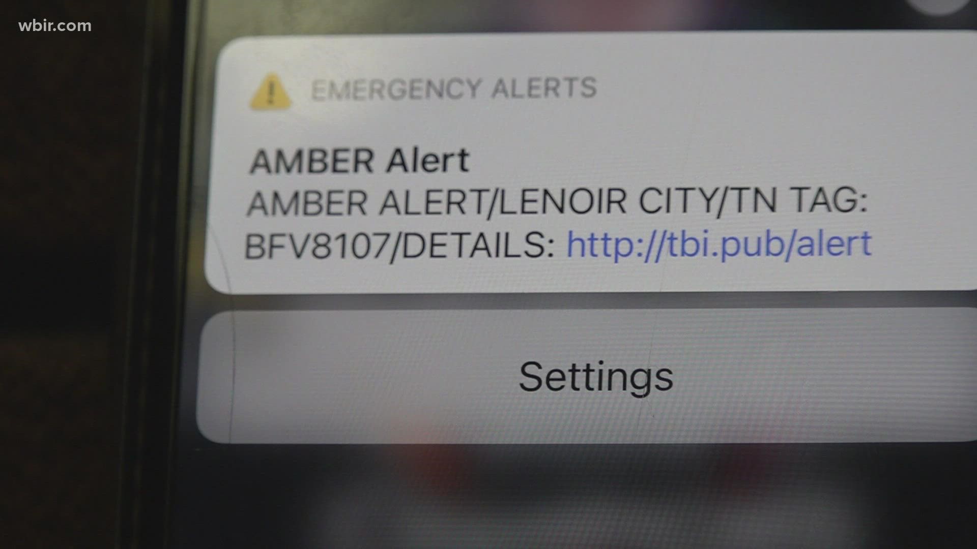 The TBI issued the Amber Alert around 7:55 a.m. on Friday. Within 15 minutes, Loudon County got a 911 call that helped Sheriff's Deputies find the missing girl.