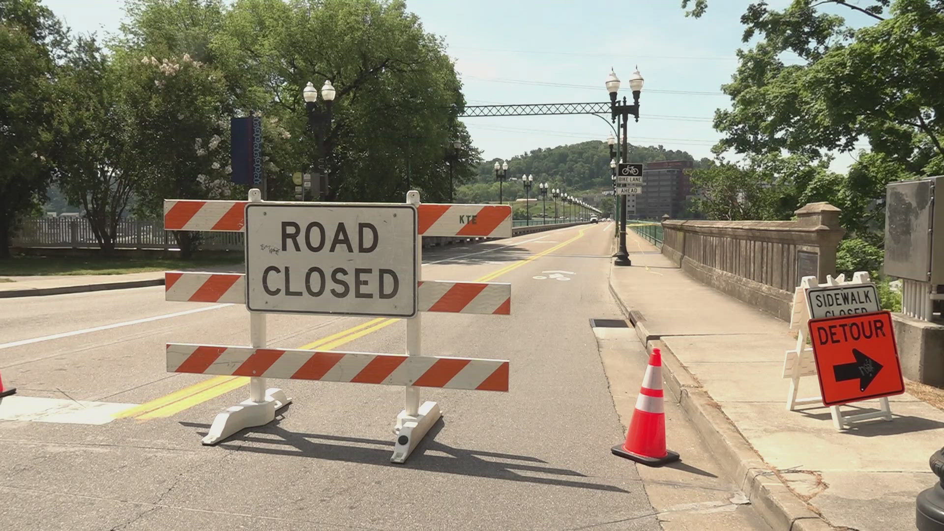 TDOT told 10News that crews are still working on the bridge after they found a distorted steel part of the truss.