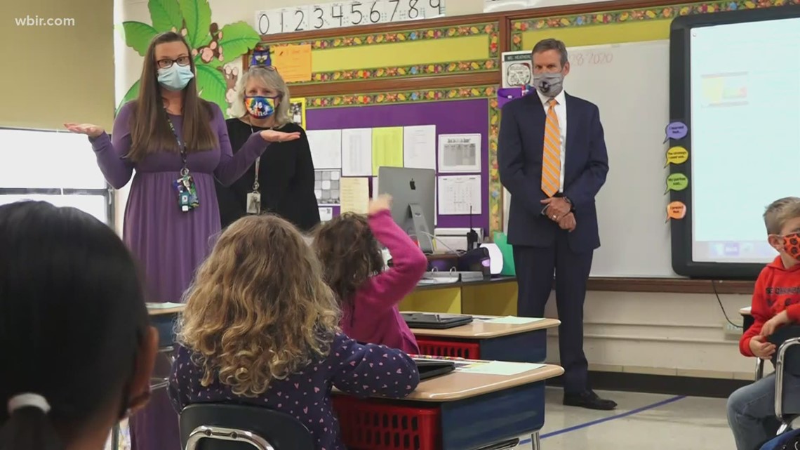 Tennessee governor visits classrooms taking pandemic precautions | wbir.com