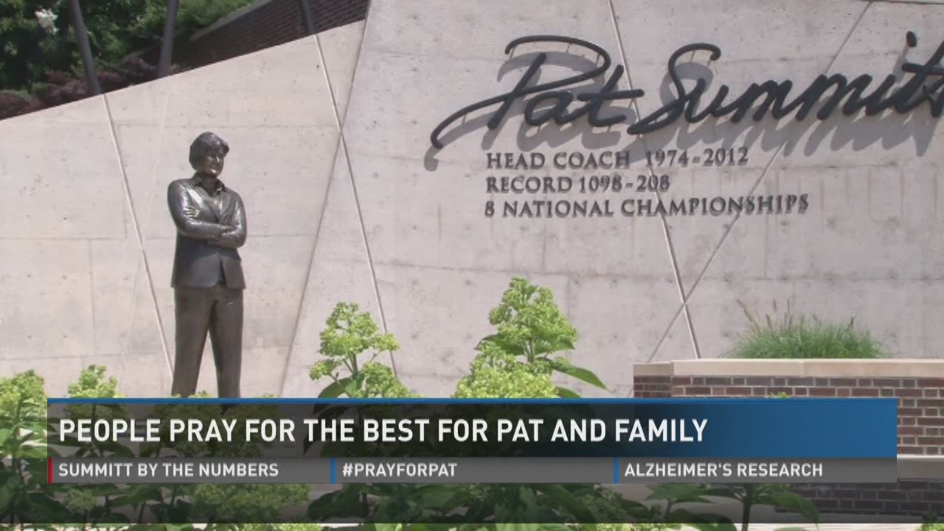 With the news that Pat Summitt's health was declining, her fans stopped by her statue on the UT campus to remember her impact on them.