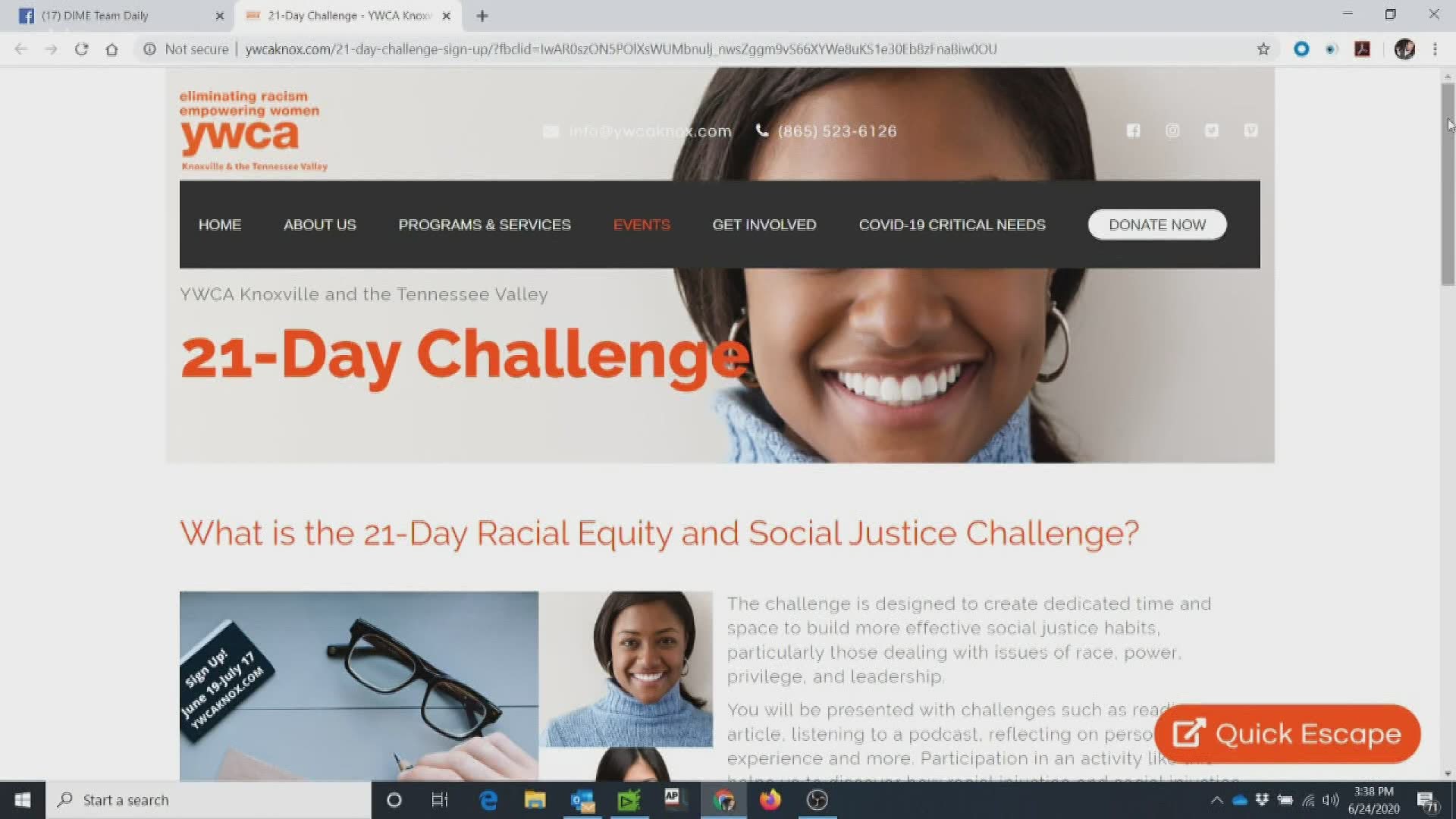 Every day, people taking part receive a challenge in an email that focuses on anti-racism work and how they can help dismantle racism in their communities.