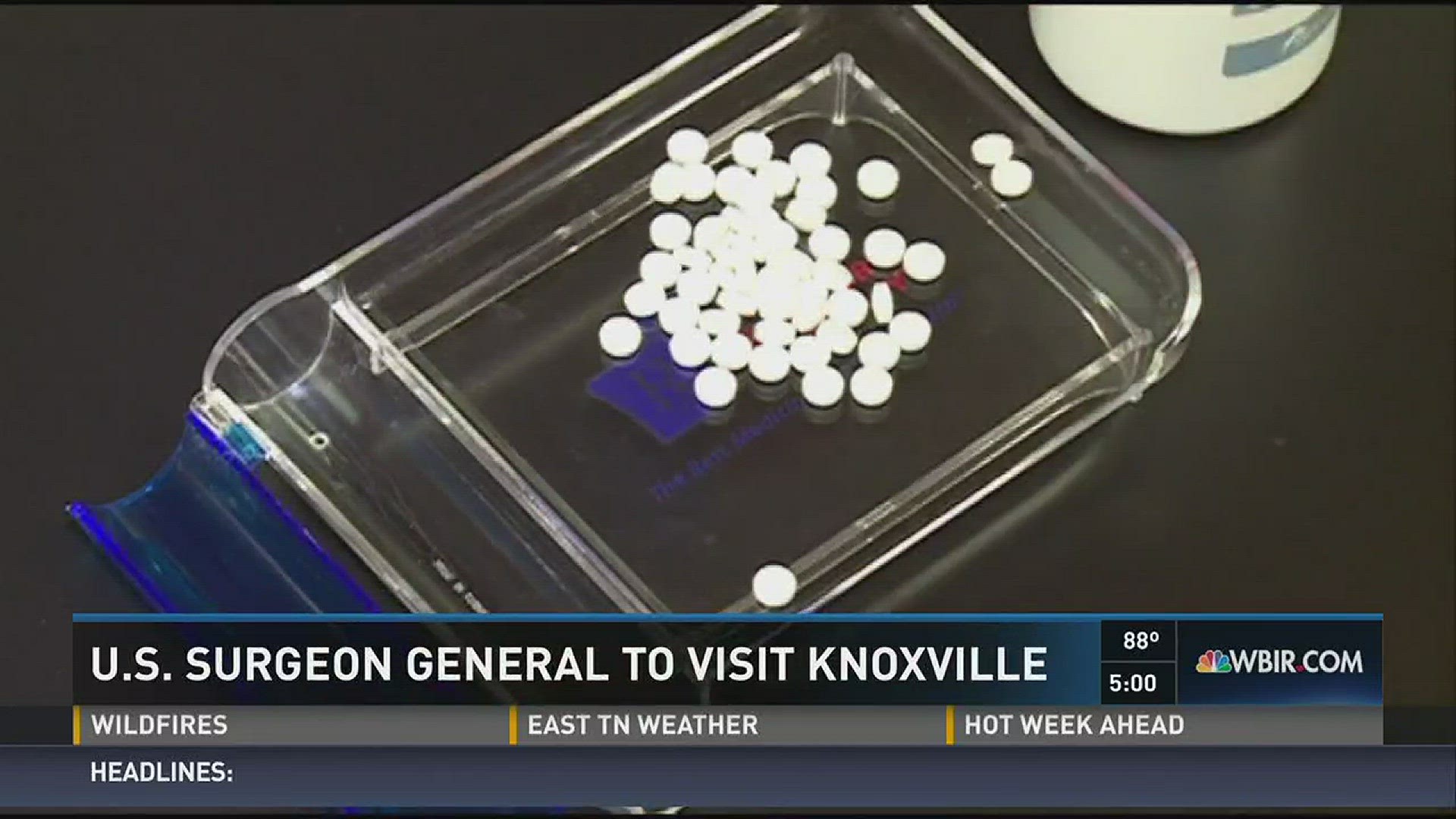 The U.S. Surgeon General will visit Knoxville, part of an effort to combat opioid drug addiction. Our region is one of the worst hit.