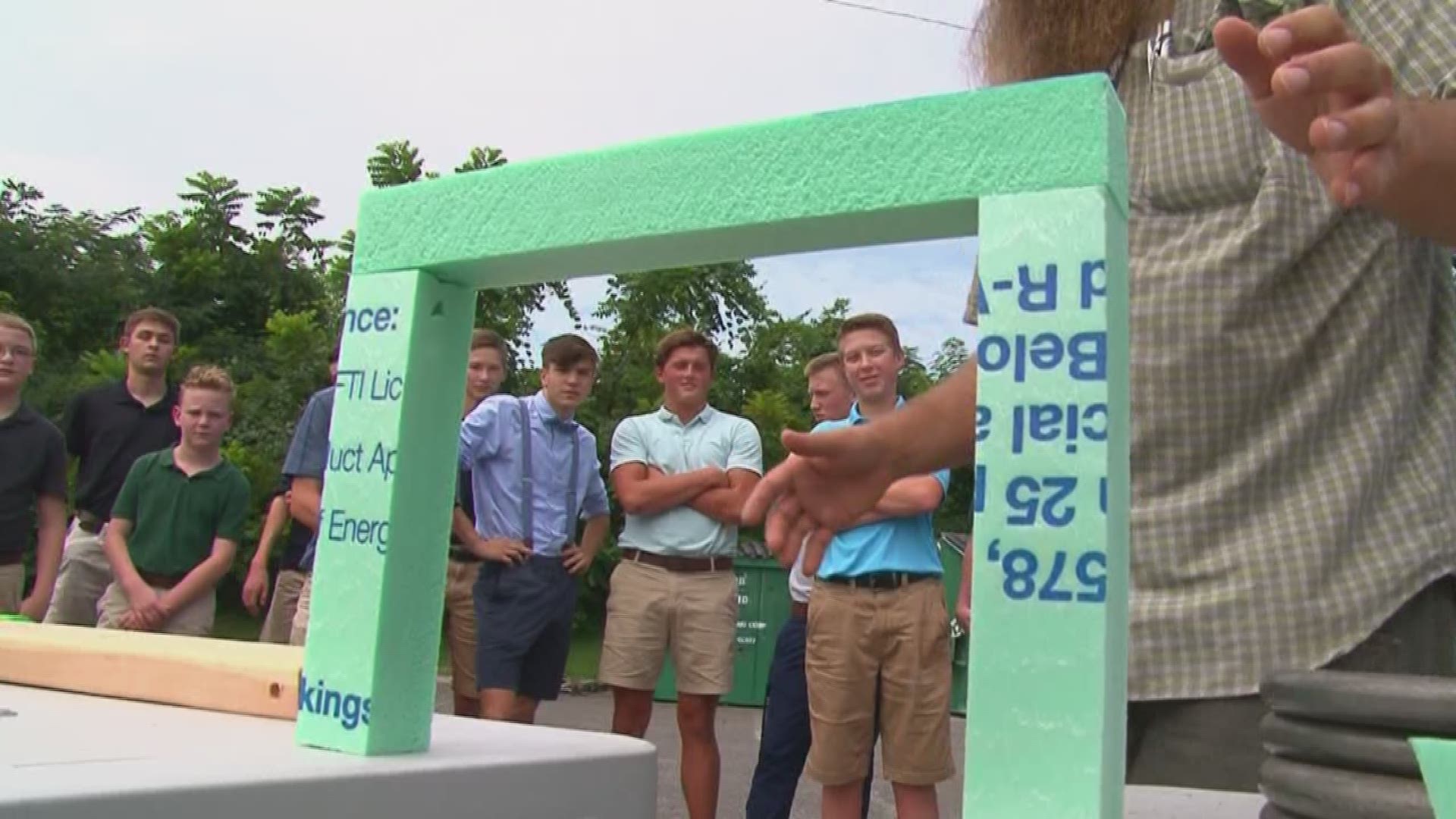 A group of Knoxville students will be spending this school year on a construction site building a tiny home from the ground up.