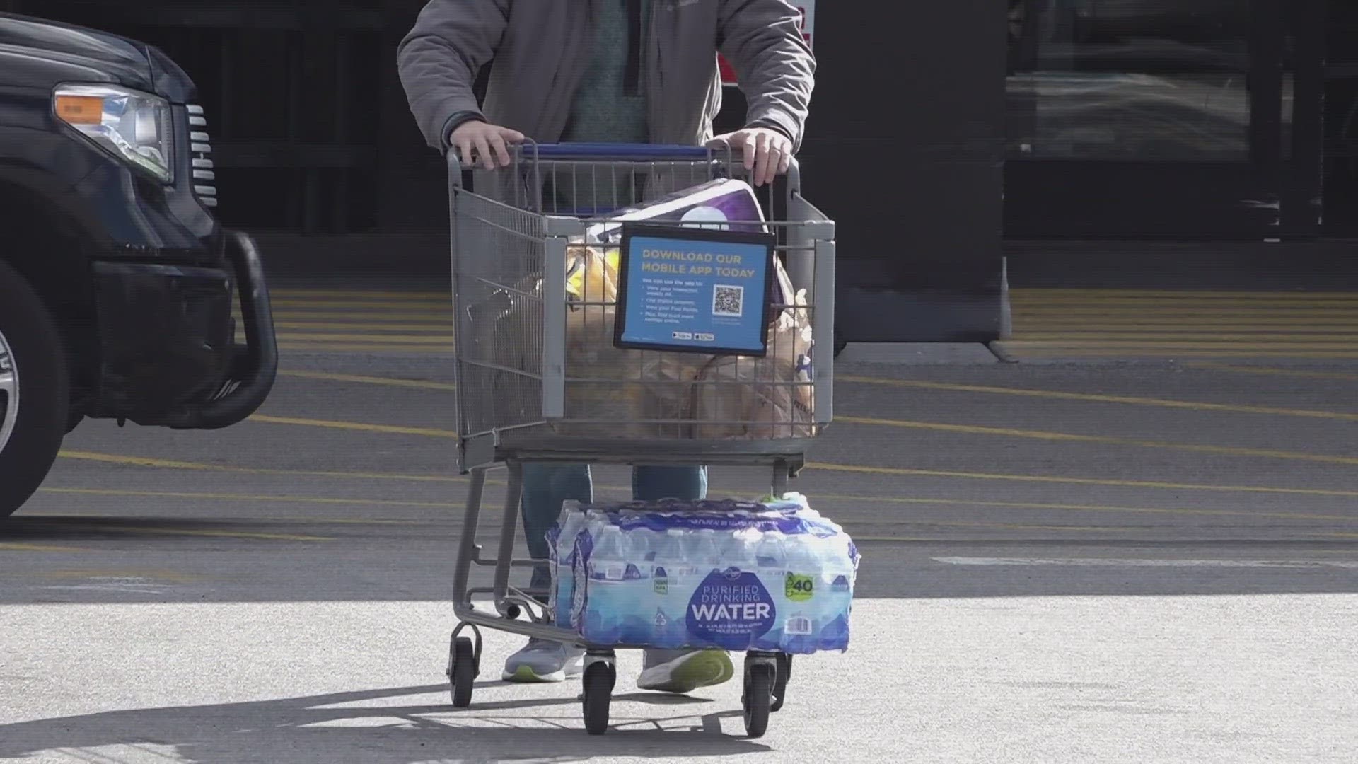 With winter weather on the way, people have been out at grocery stores and hardware stores to prepare.