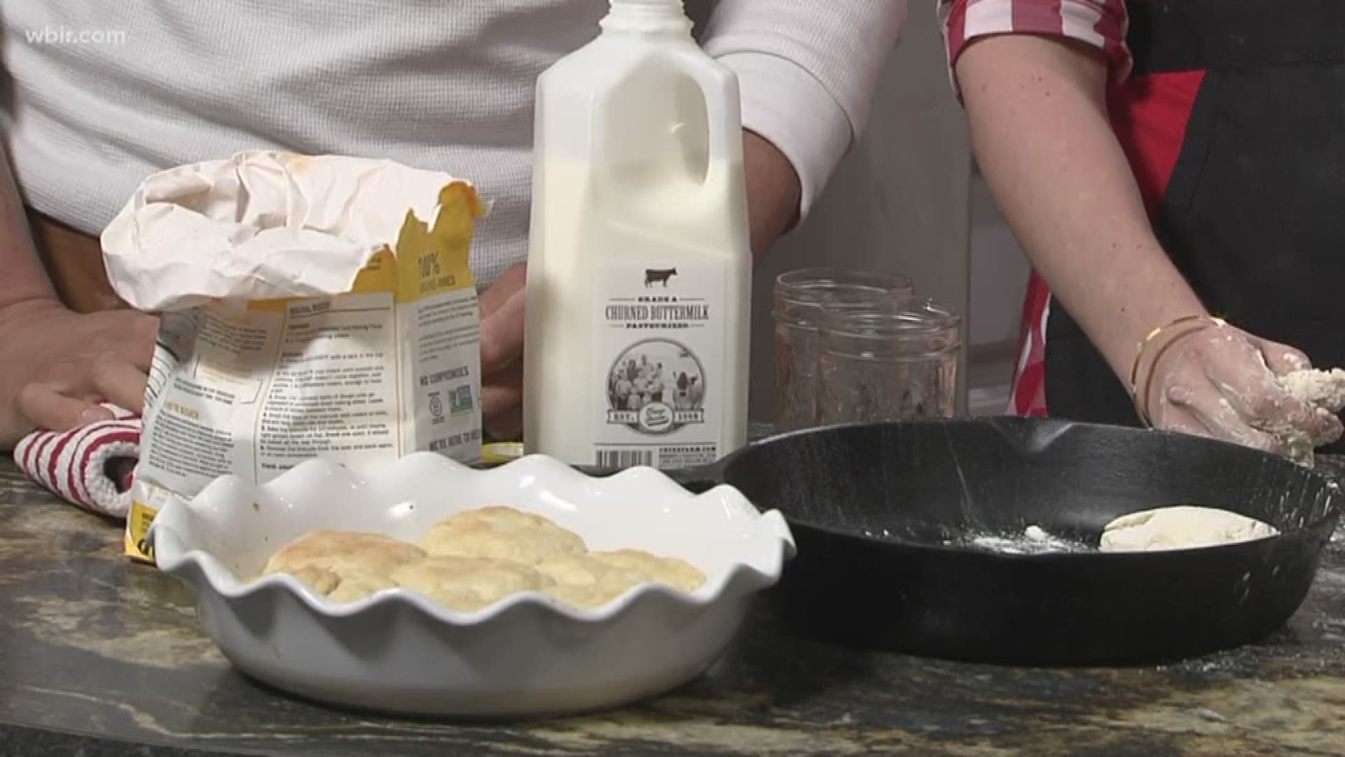 Cruze Farm shows us how to make their buttermilk biscuits.