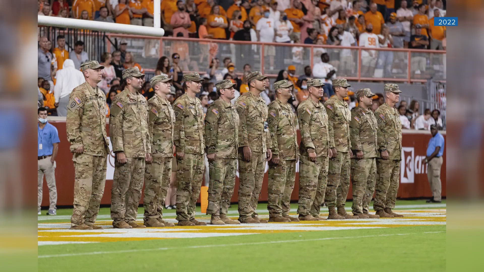 UT’s Army and Air Force ROTC programs will join other branches of the military in the color guard to lead the Vol Walk.