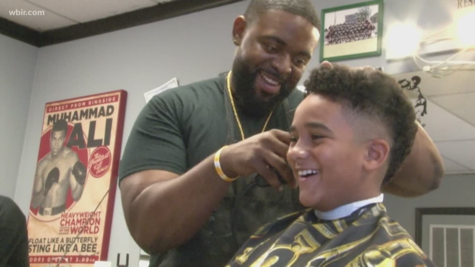 Oak Valley Baptist Church partnered with local barbers on Sunday afternoon to provide free haircuts for students heading back to school in the next few weeks.