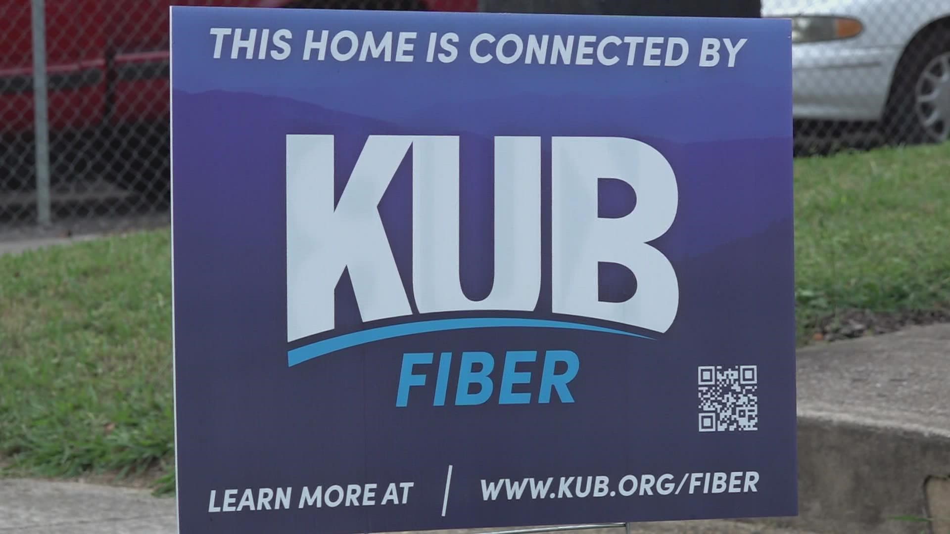The program is a way for KUB to test out its fiber internet systems before they start building the system across Knox County.
