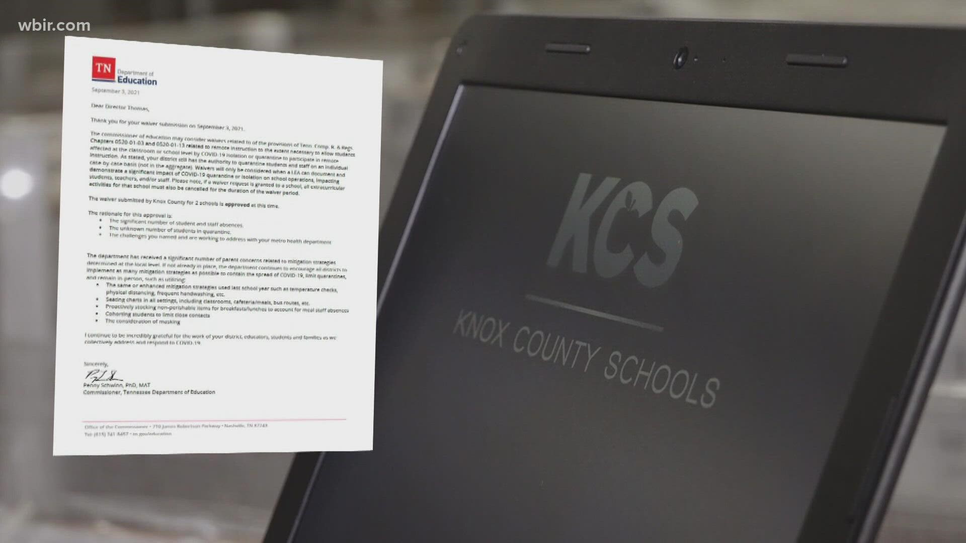 State educators recommended that Knox County Schools implement more COVID-19 safety measures, as cases continue rising.