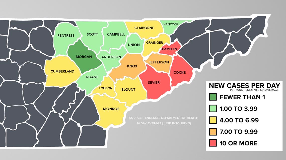 By the numbers How COVID19 is spreading in East Tennessee