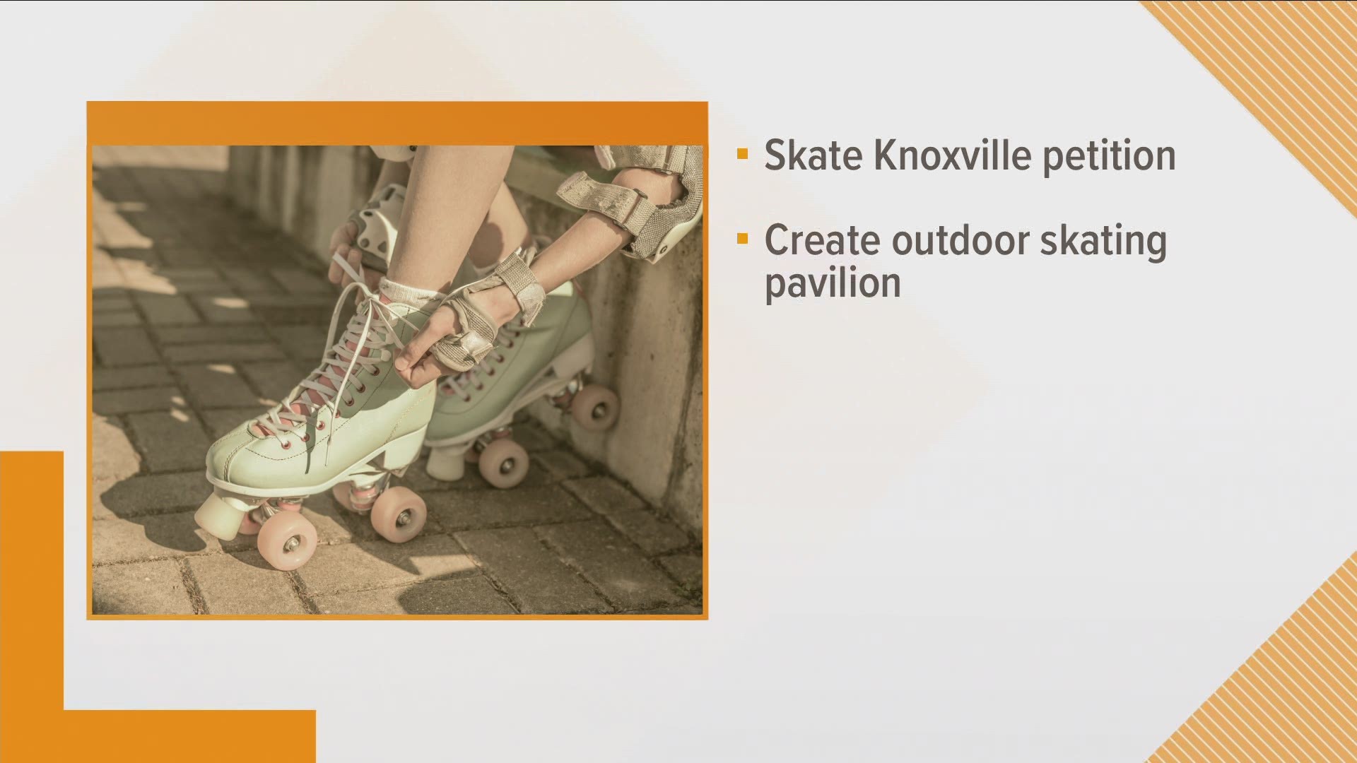 The group "Skate Knoxville" started a petition with the hope of bringing an outdoor skating pavilion to the area.
