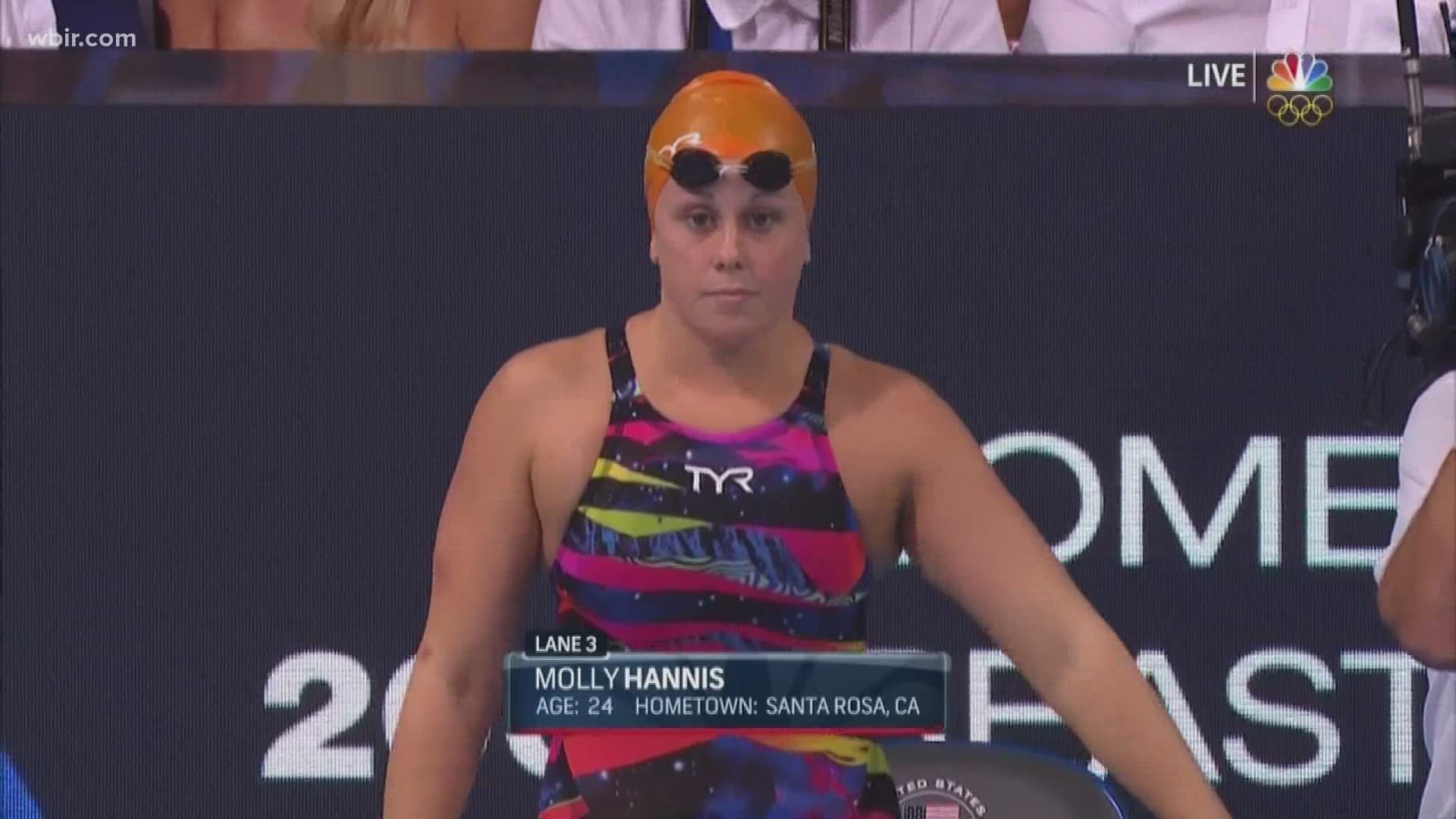 MOLLY HANNIS WILL COMPETE IN THE OLYMPIC TRIALS SEMI-FINALS ON MONDAY.