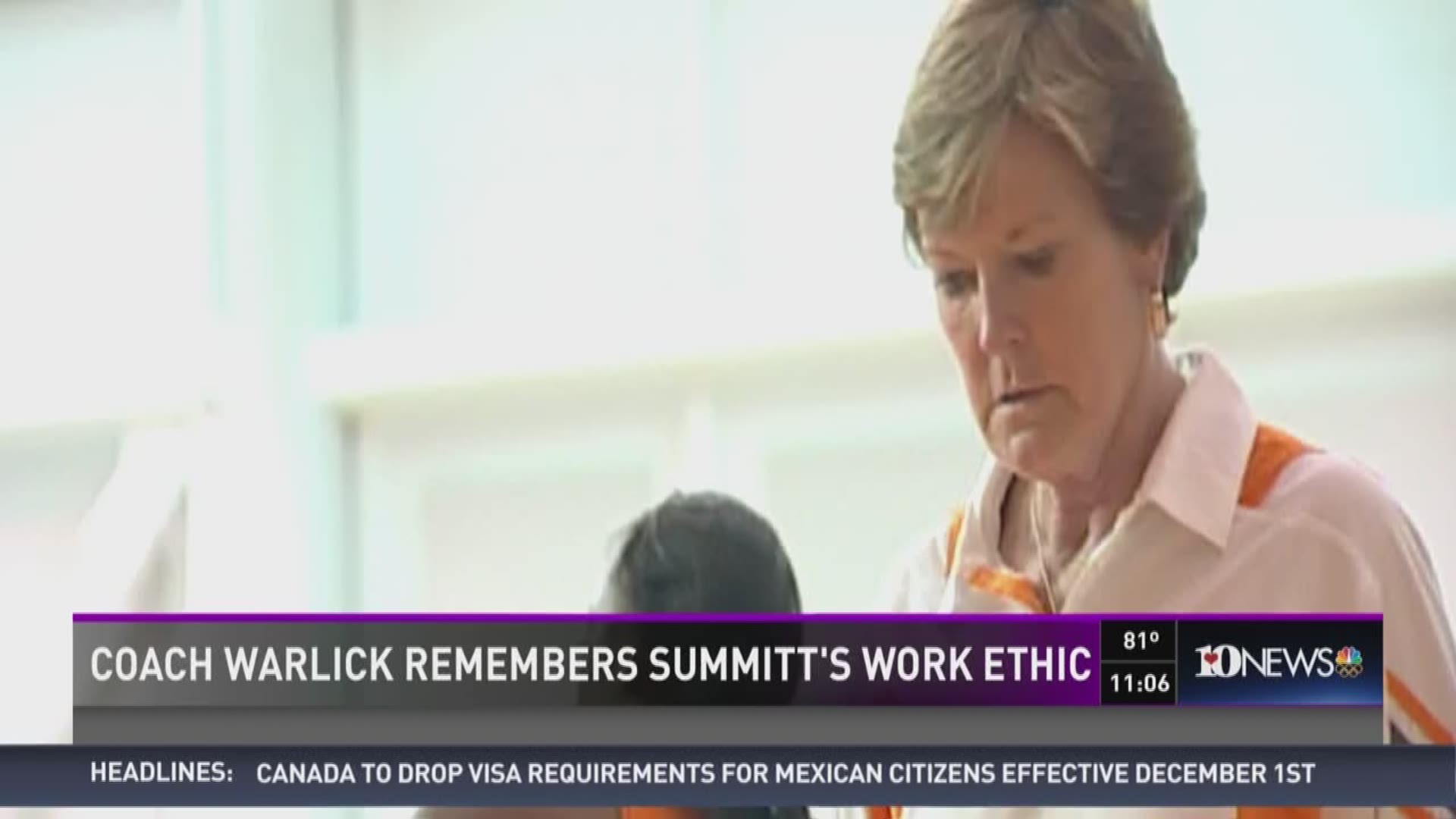 UT Lady Vols head coach Holly Warlick remembers Pat Summitt.