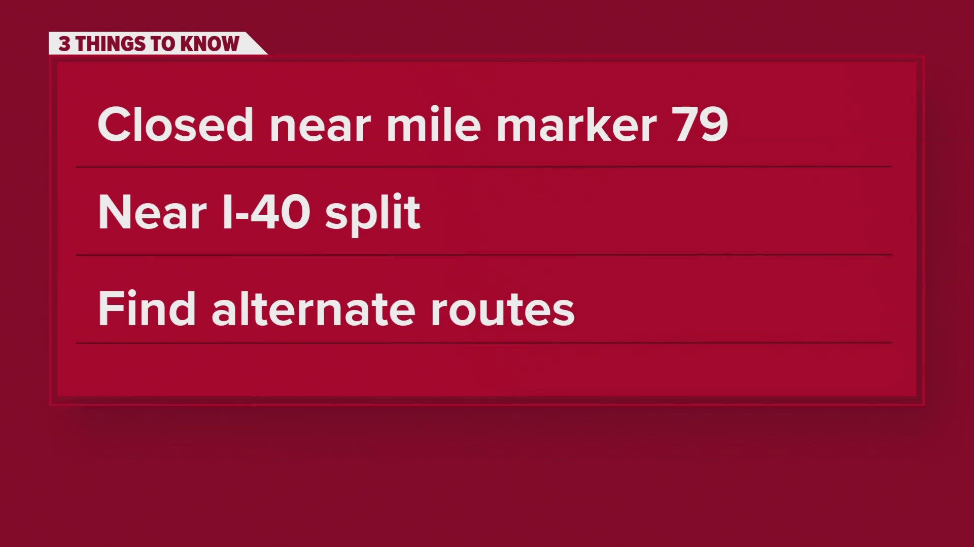 The wreck happened around 10:40 a.m. Thursday near mile marker 80, according to the Tennessee Department of Transportation.