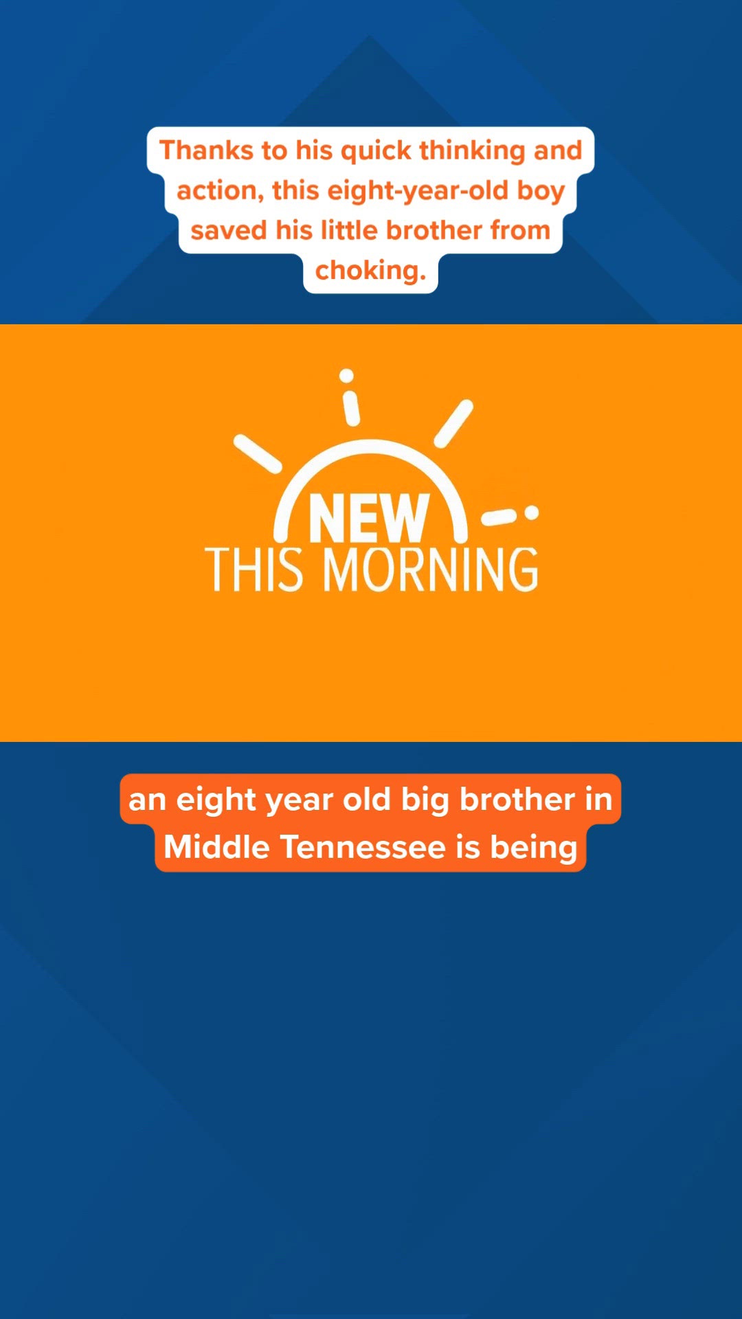 Eight Year Old Boy Performed The Heimlich Maneuver Saved Little