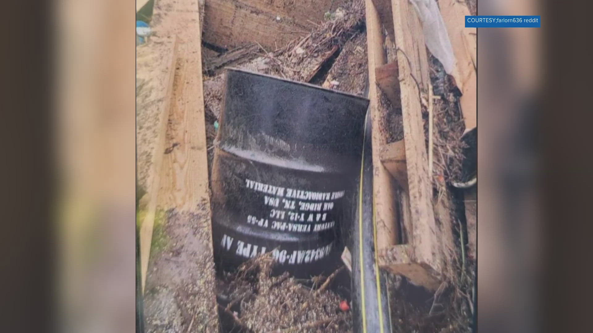 A photo of a barrel that claims to be in Asheville, North Carolina with a Y-12 label had some people online concerned about what was inside.