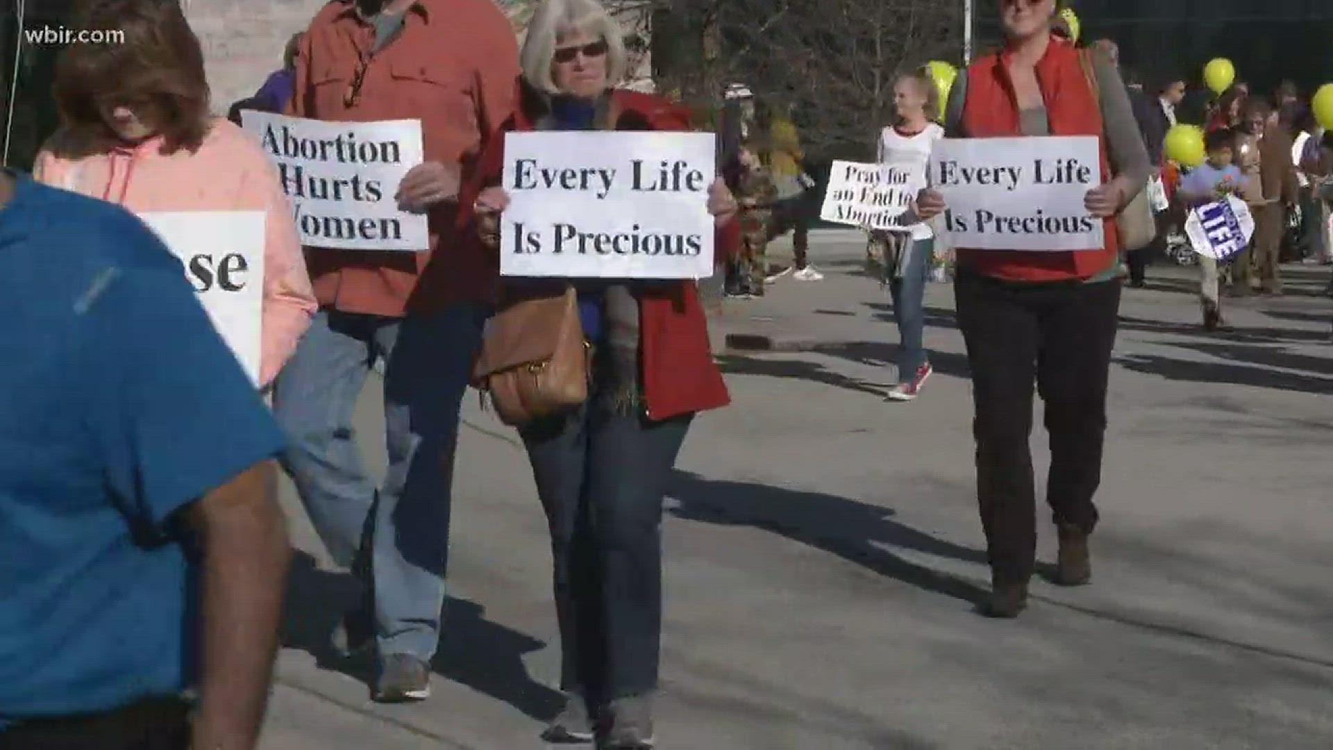 The Tennessee Right to Life - Knox County Chapter held its annual March for Life on Sunday at 2 p.m. at World's Fair Park.