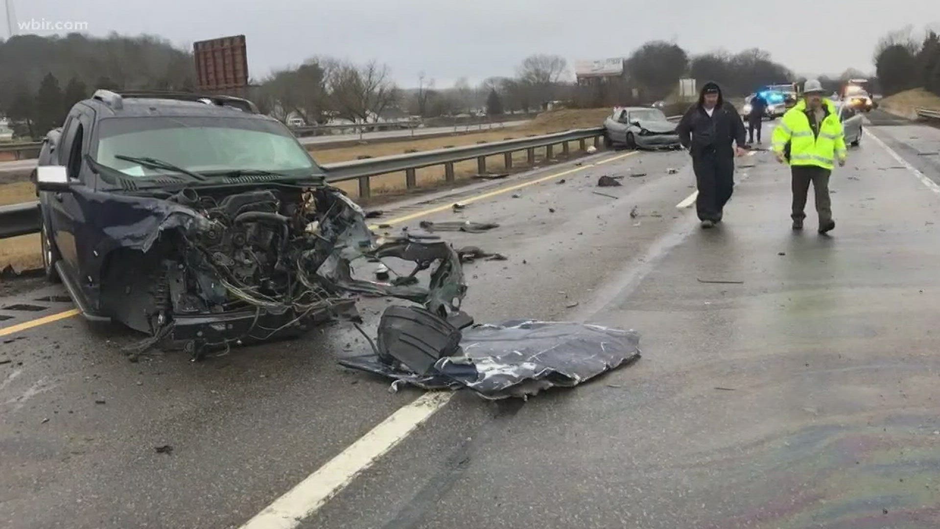 Feb. 12, 2018: one person is dead following a crash on I-40 in Cocke County.