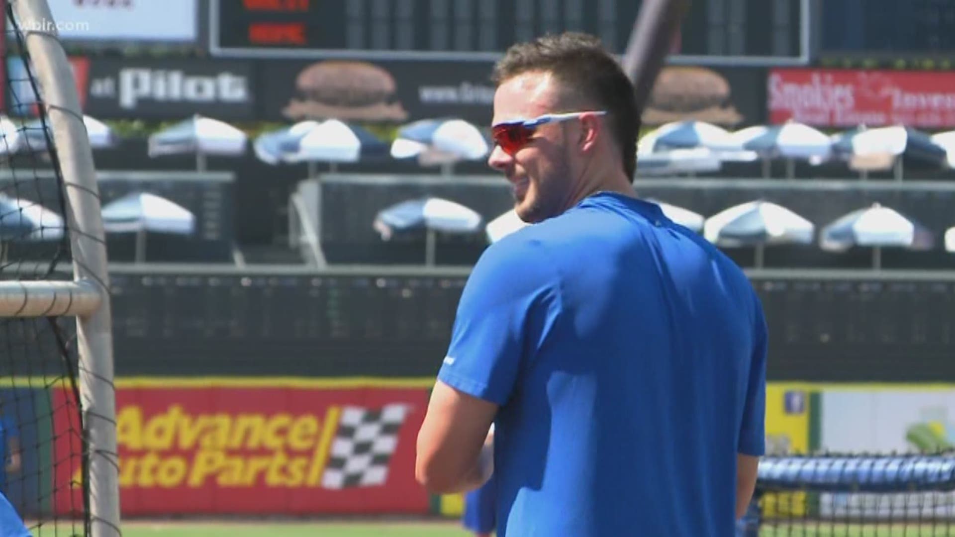 Chicago Cubs third baseman and superstar Kris Bryant was back in town on a rehab assignment.