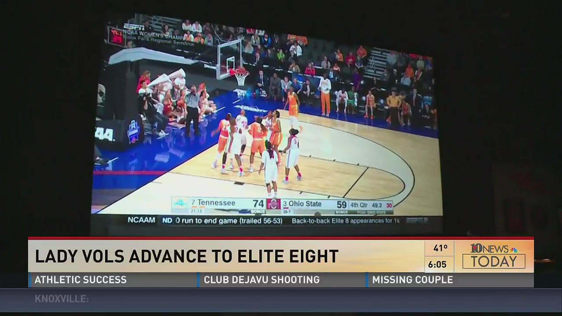 Courtney Lyle reports from South Dakota on the Lady Vols win over Ohio State.