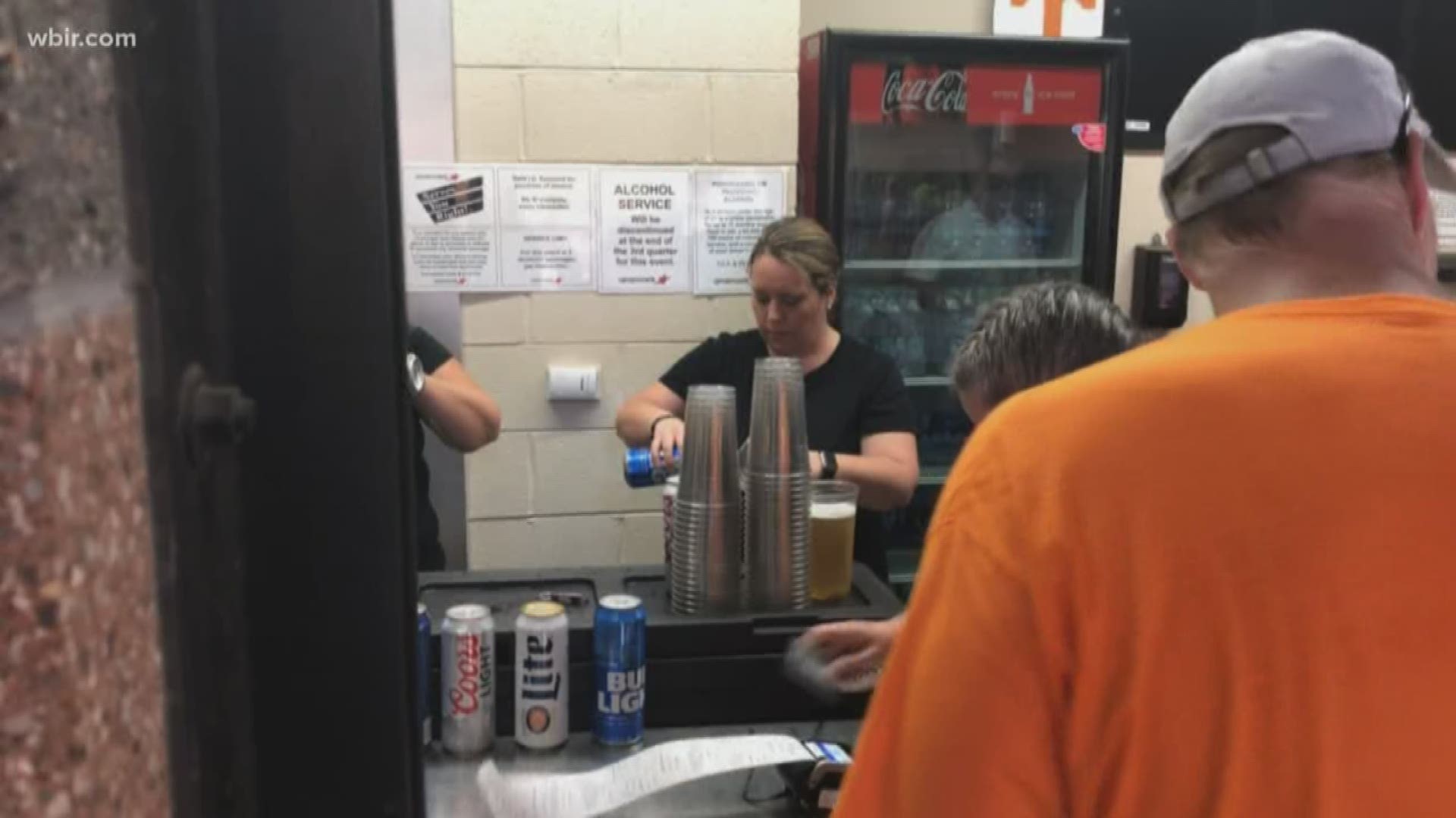 The university hasn't announced any plans to look at local brews, but they did use Saturday as a test run to see what they can do better and how the sale of alcohol impacts the overall fan experience.