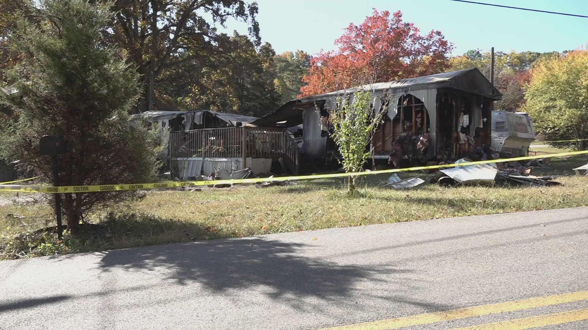 The fire happened around 3 a.m. Wednesday in the 5500 block of Fort Sumter Road.