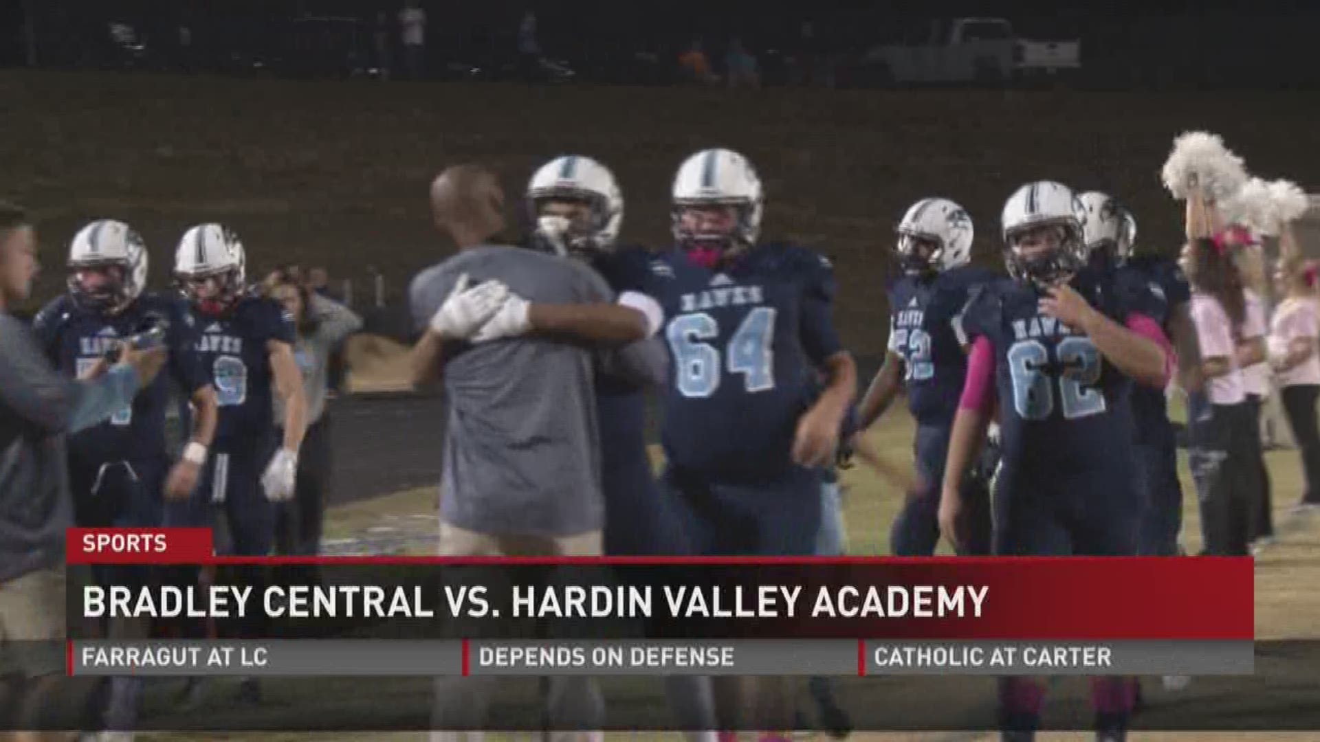 Hardin Valley defeats Bradley Central 14-13.