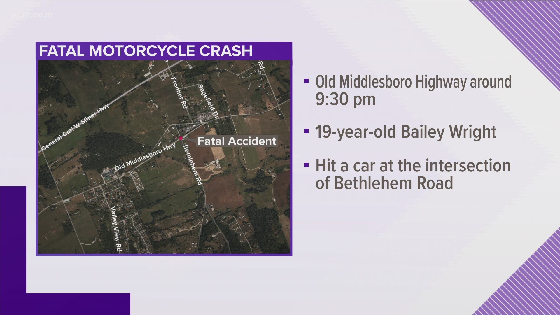 Police said two motorcyclists died Sunday in Campbell County after two separate wrecks.