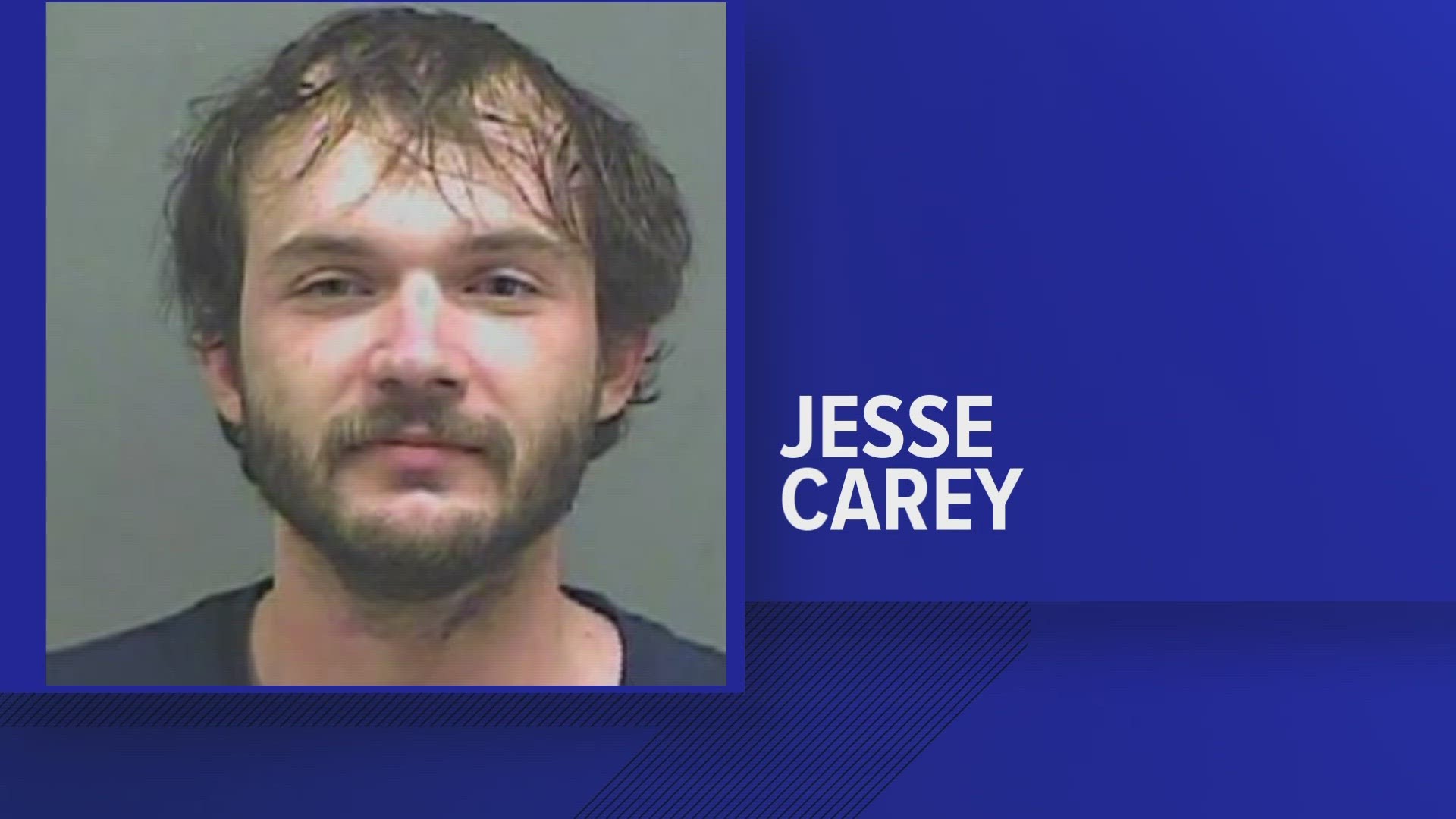 Jesse Carey is accused of vehicular homicide and a $2,500 reward is being offered for information leading to his arrest.