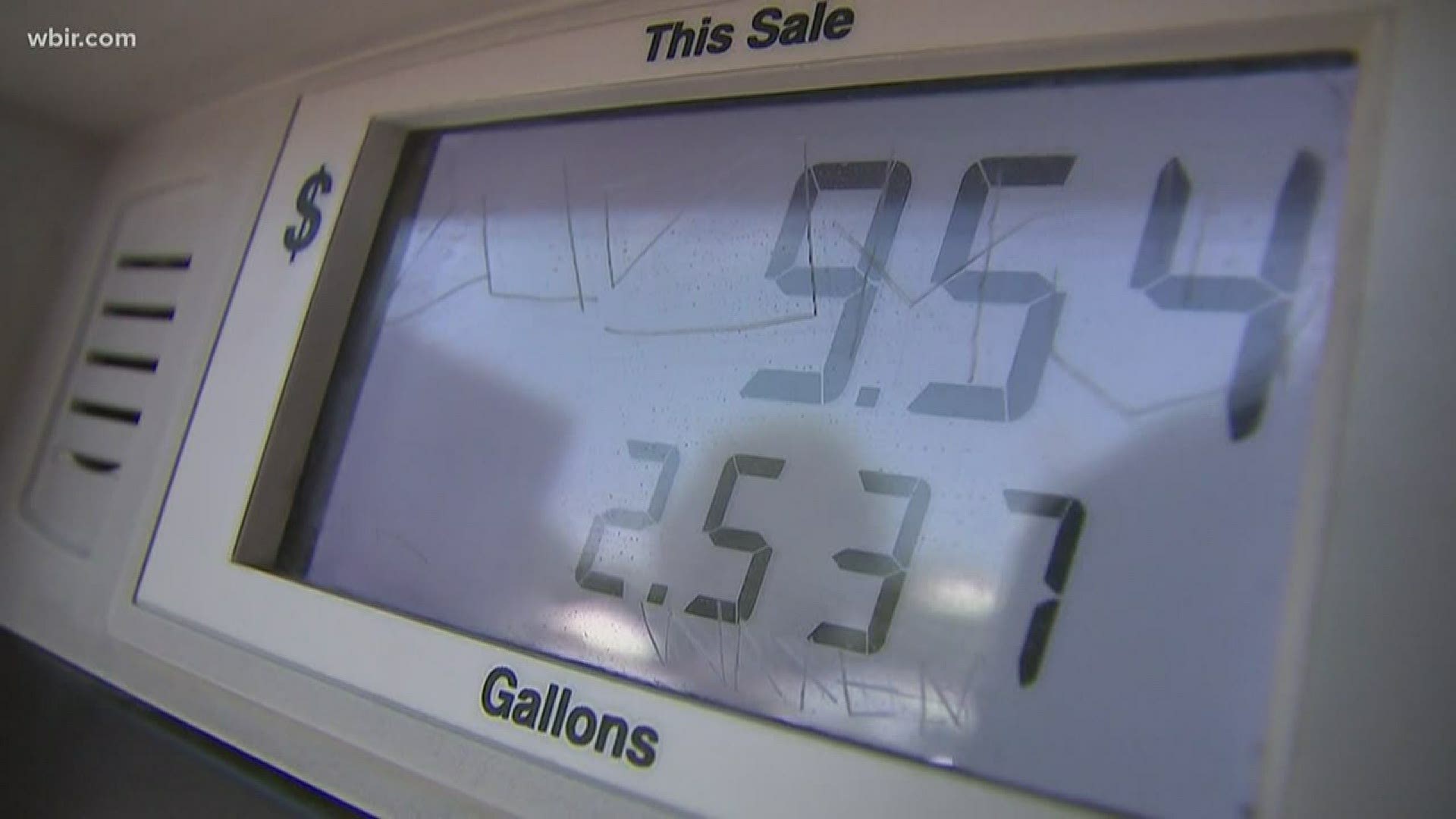 The average gas price in Knoxville is $1.56. Last year at the same time is was one dollar higher at $2.55 per gallon.