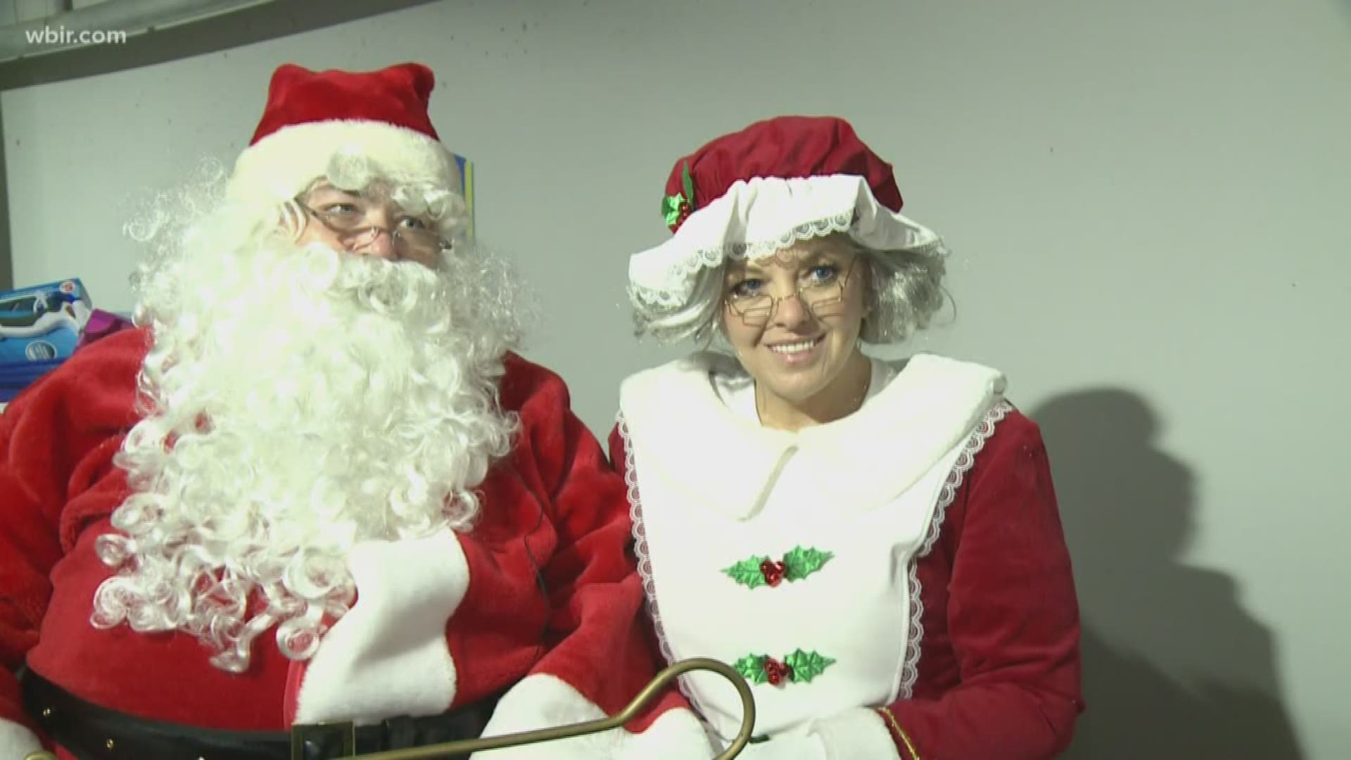 The Santa and Mrs. Claus brought a sleigh full of surprises to East Tennessee Children's Hospital