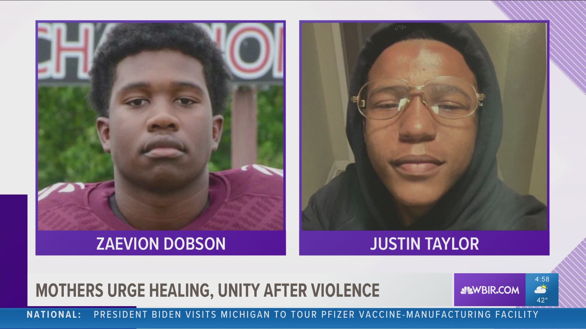 Zenobia Dobson and Stephanie Taylor lost their sons to gun violence. Their message: The violence must stop.