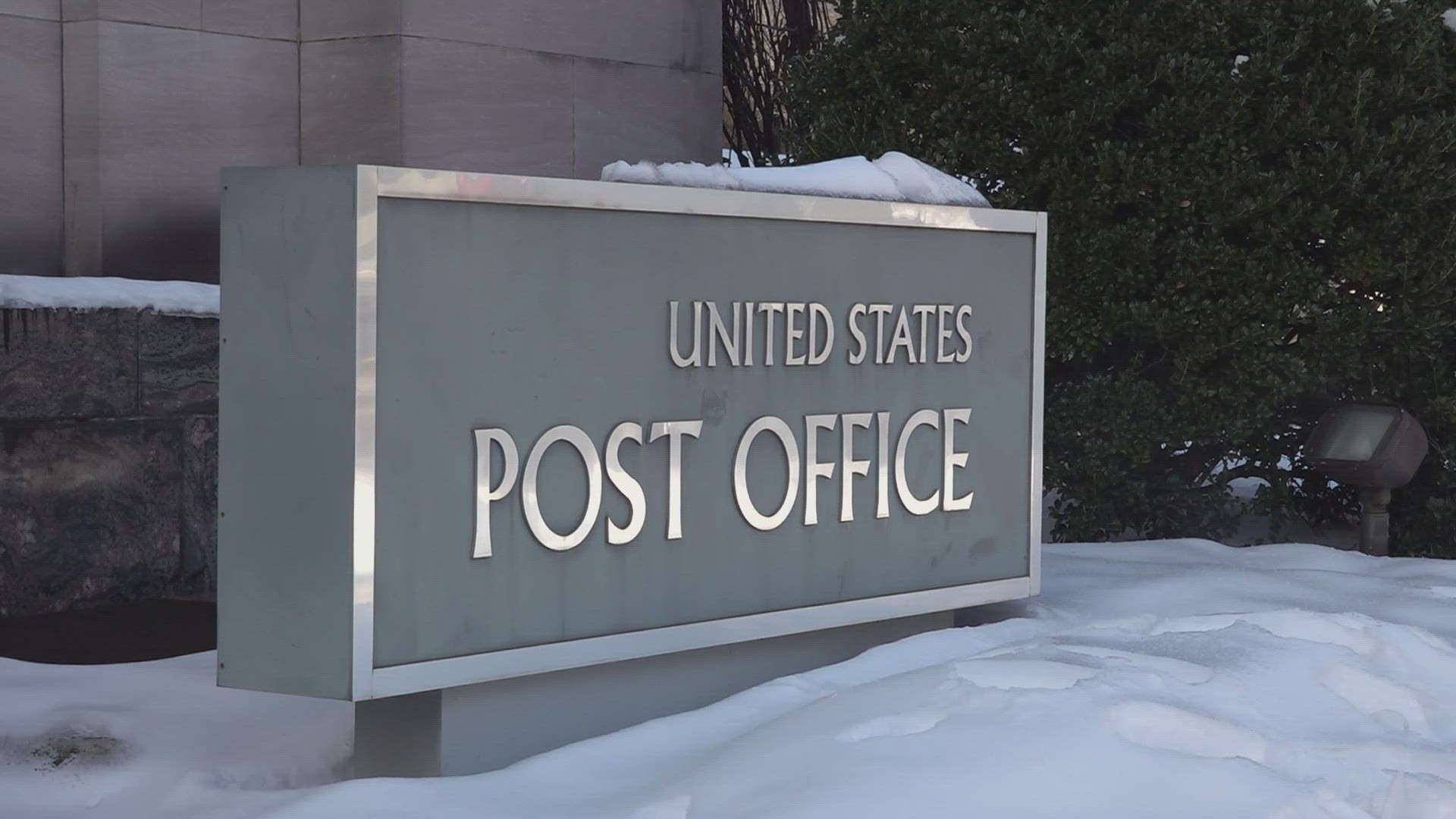 The USPS said mail delivery was delayed in some areas because of safety concerns for its drivers.