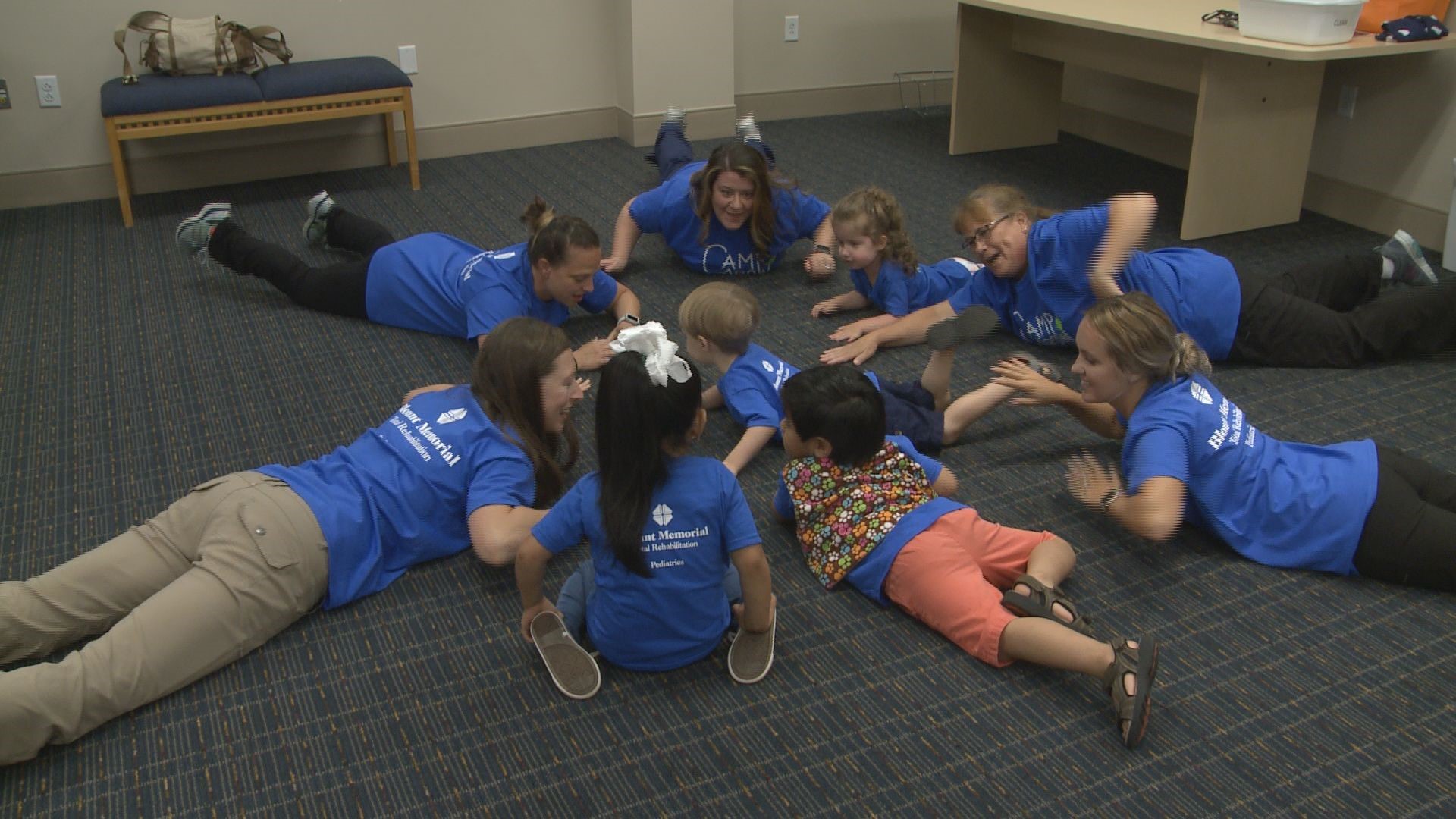 The focus of Camp Grow is speech therapy and occupational therapy