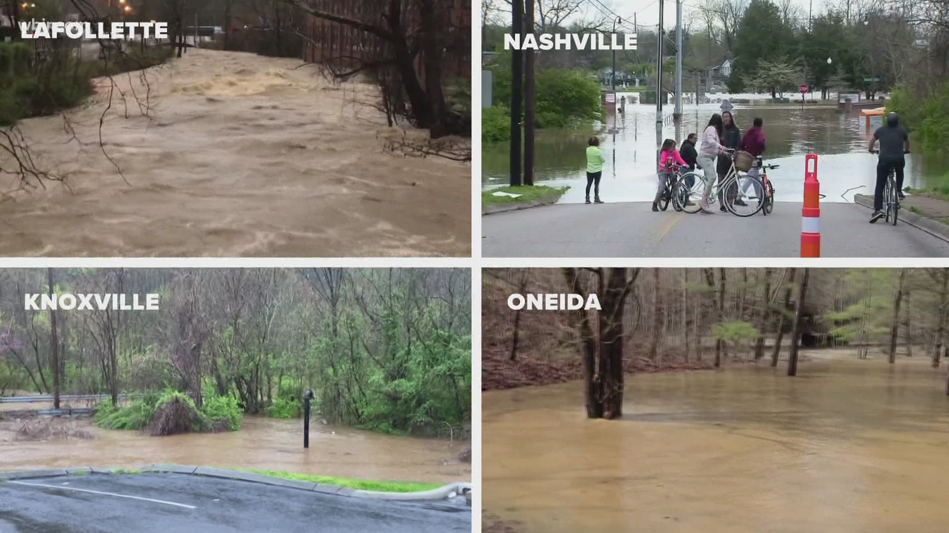 Across Tennessee and Kentucky cleanup is underway after the weekend flooding.