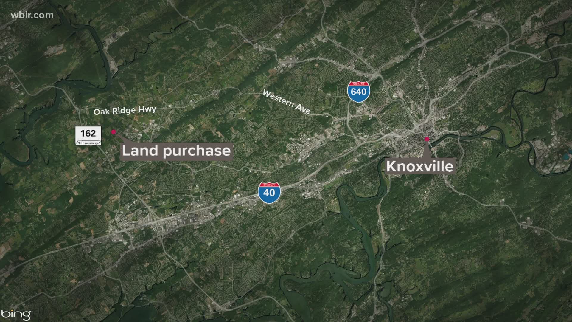 Knox County will purchase the property on Coward Mill Road in Northwest Knox County for $2.35 million.