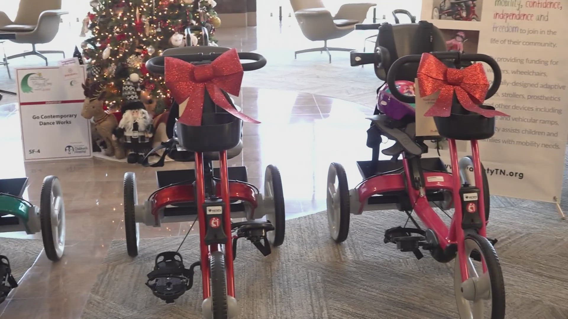 A nonprofit that works to help children across the world gave four East TN children special equipment that helps make sure they can stay active and independent.